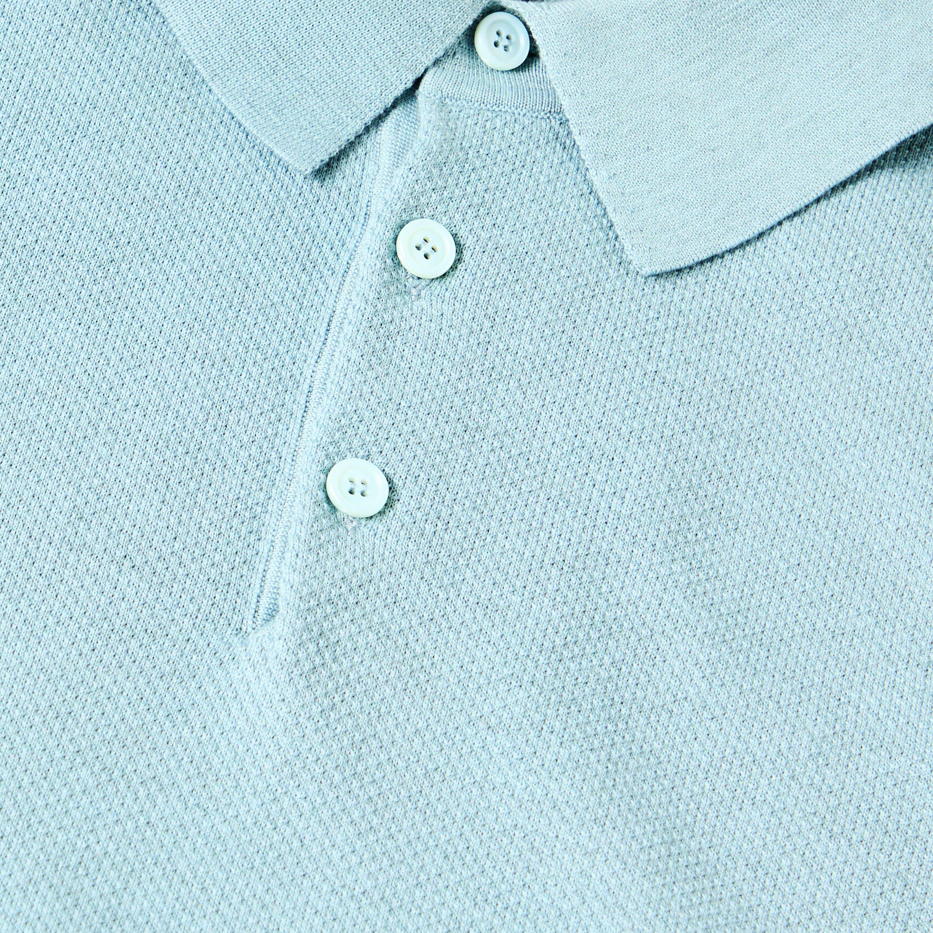 Nile/Graphite - Brioni - Men's Short Sleeve Polo Shirt - 3