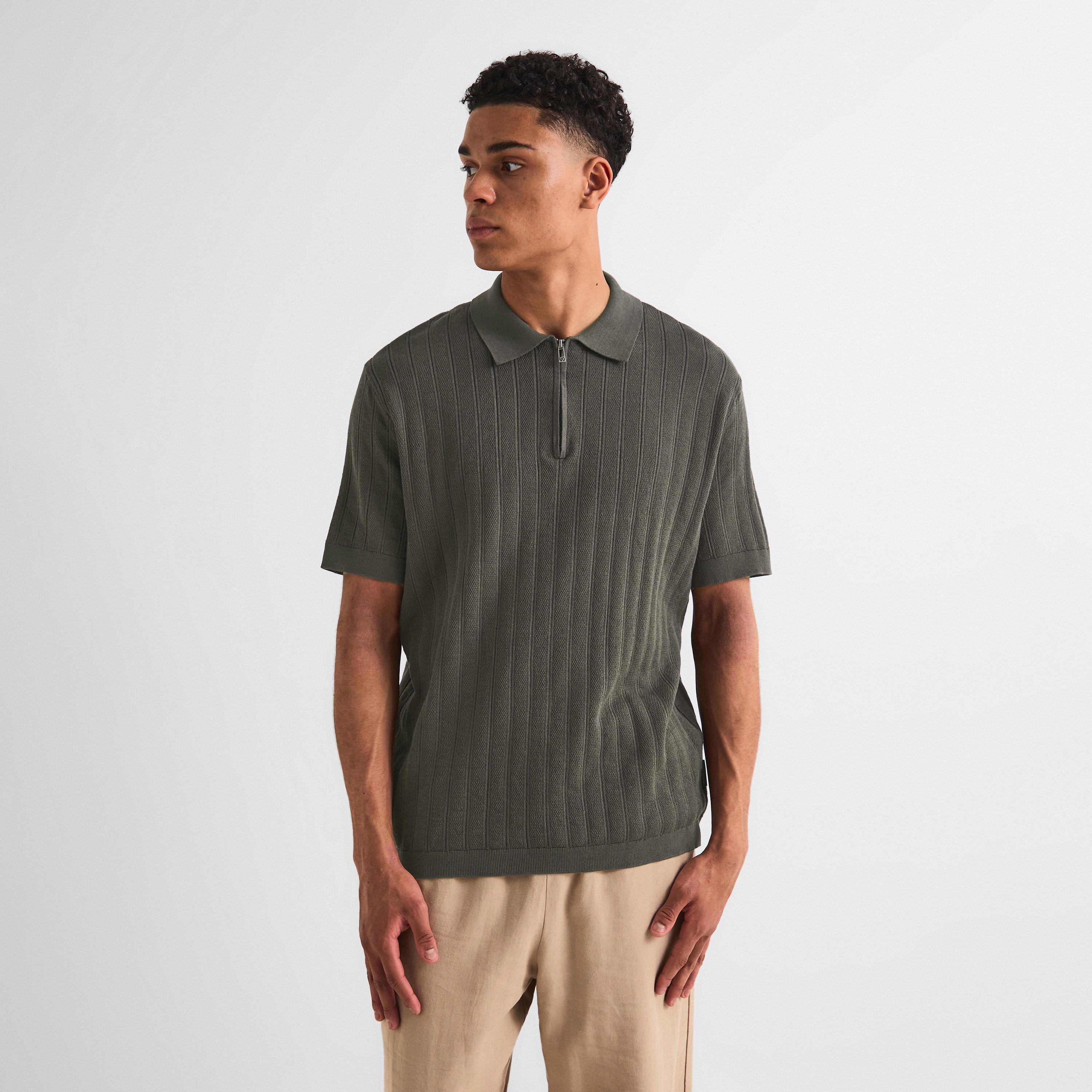 Chimera Khaki - Armani Exchange - Men's Knitted Polo Shirt - 3