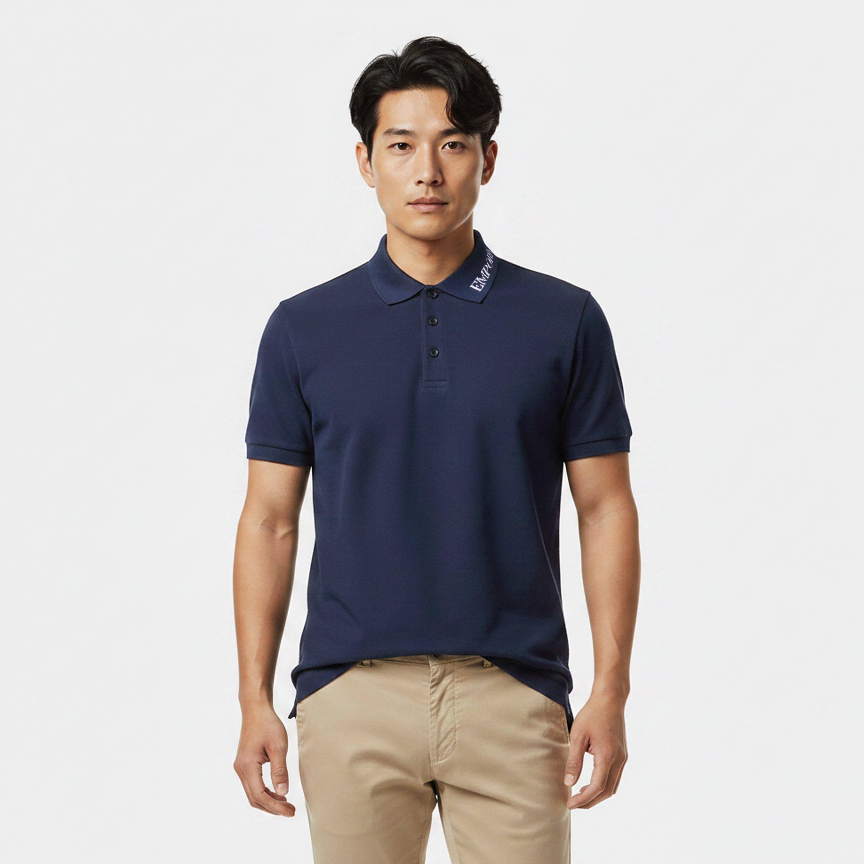 Armani Blue - Emporio Armani - Men's Short Sleeve Polo Shirt - 3