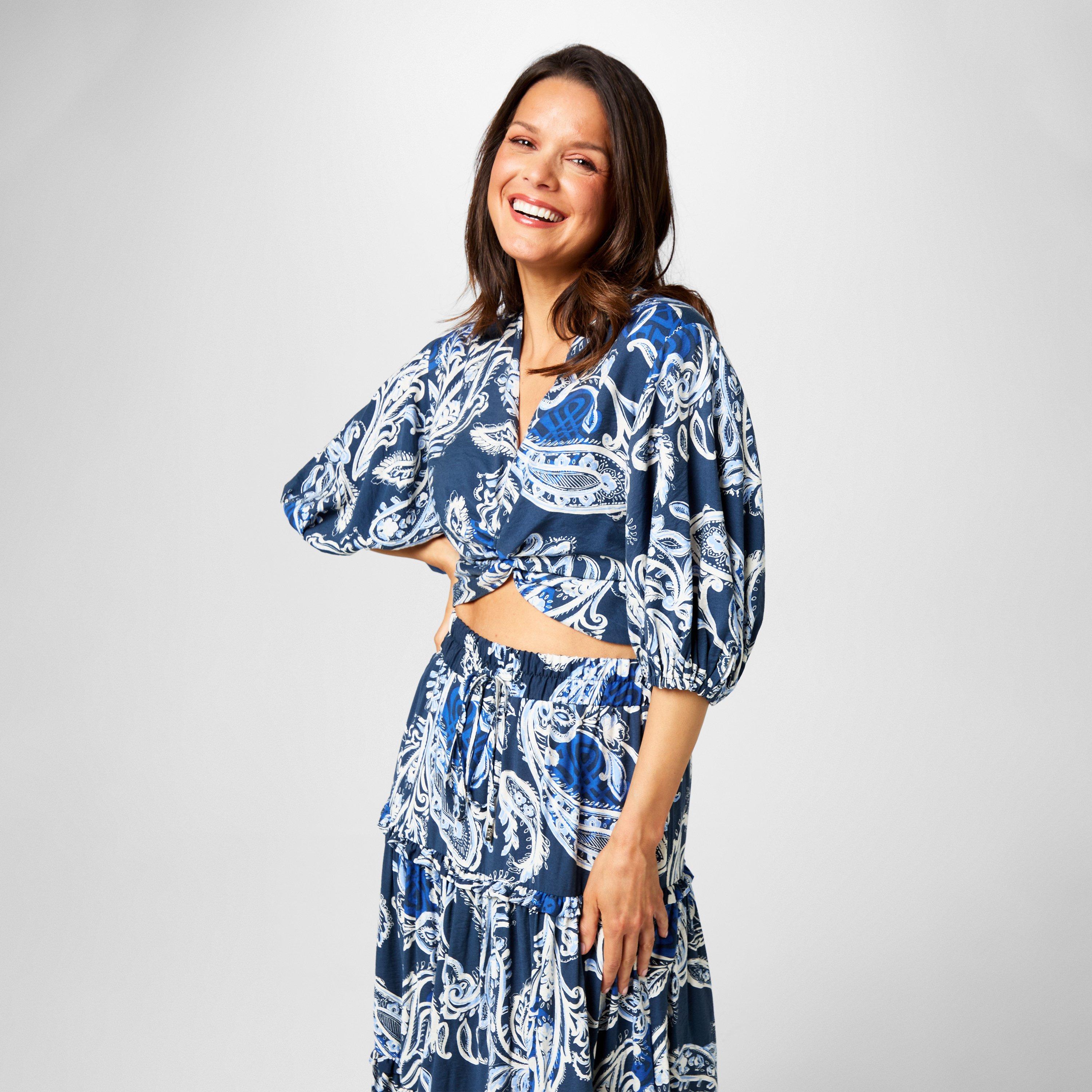 Paisley uzorak - Biba - Biba Cropped Blouse - 3