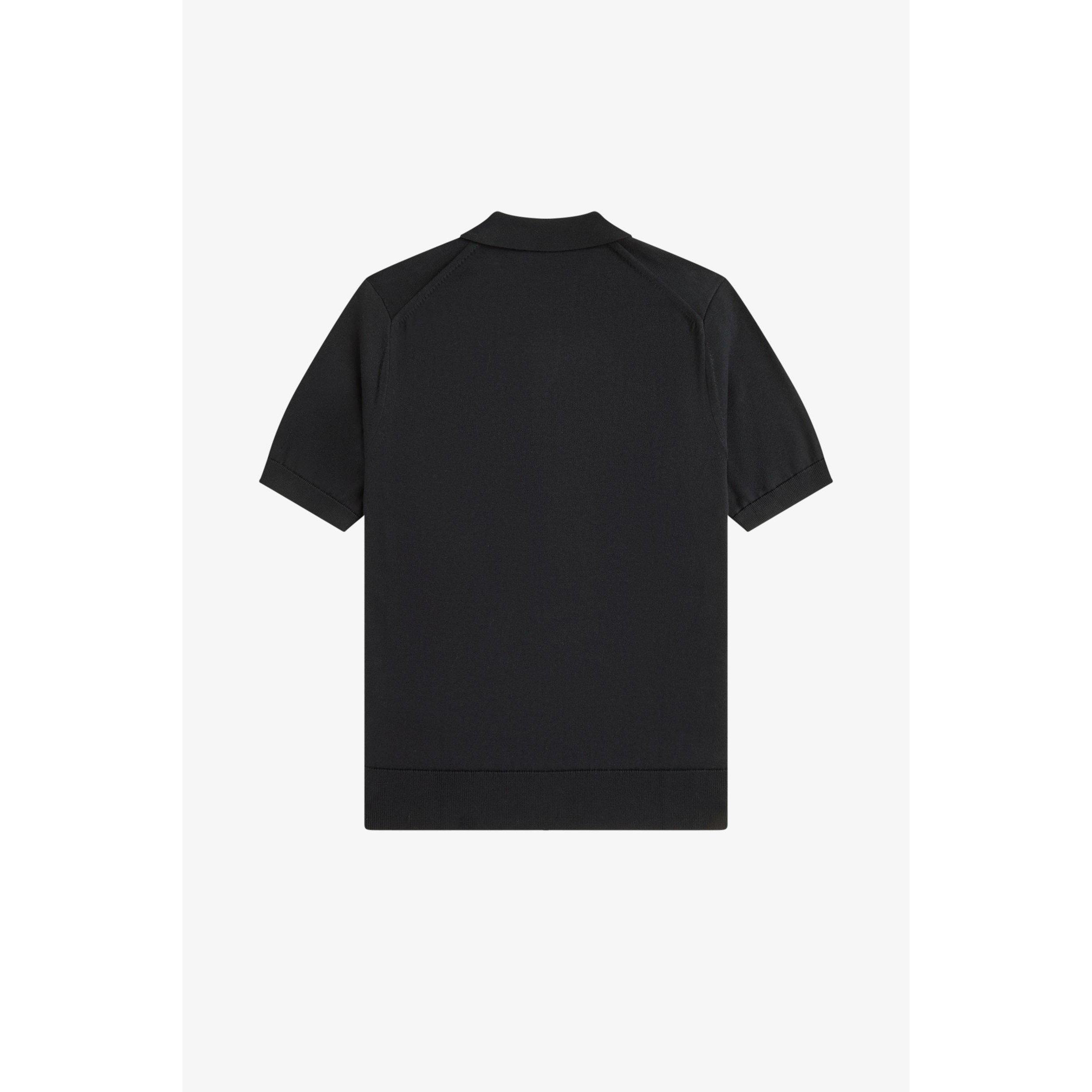 Blk/Gld 198 - Fred Perry - Fred Knitted Polo Sn62 - 2