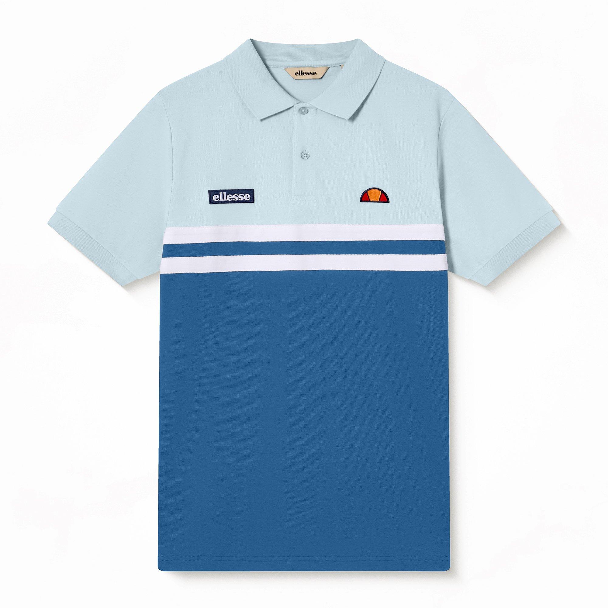 Blue/Light Blue - Ellesse - Men's Short Sleeve Polo Shirt - 1