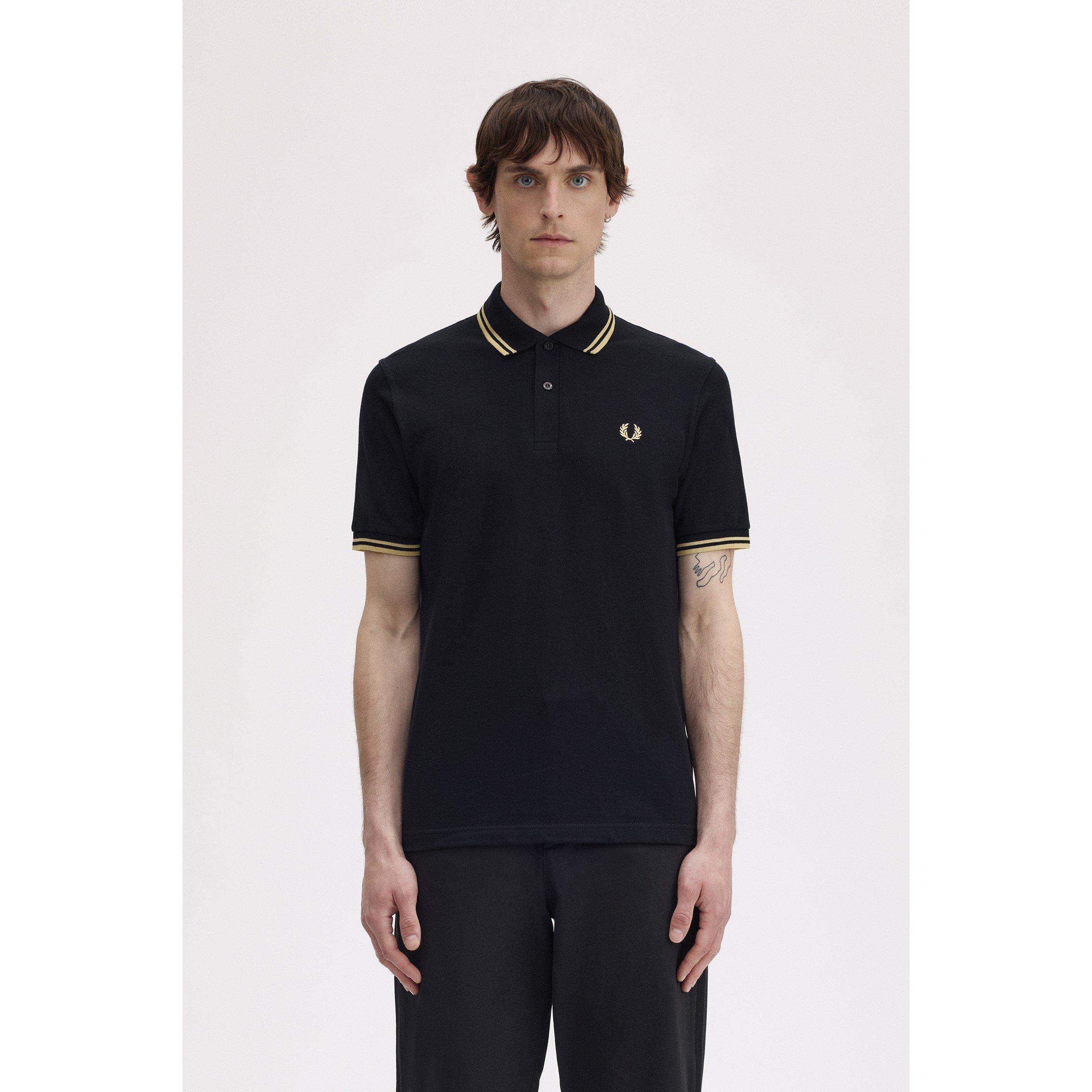 Blk/Gld 157 - Fred Perry - Fred MIE Tip Polo Sn62 - 3