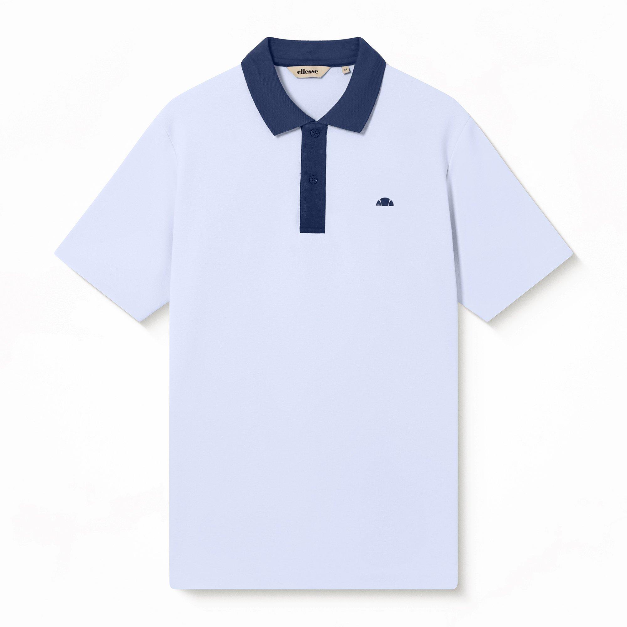 Ellesse Men's Short Sleeve Polo Shirt - White - Medium
