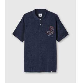 Pretty Green Griggs Towelling Polo Shirt