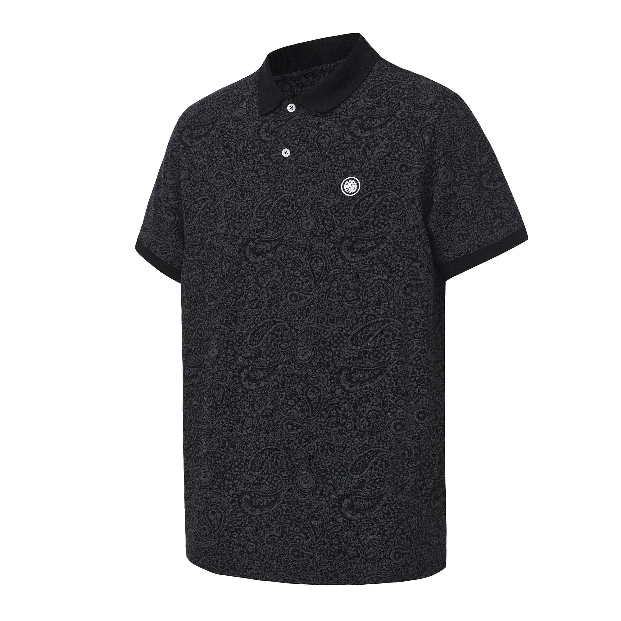 Black - Pretty Green - AOP Polo Mens - 2