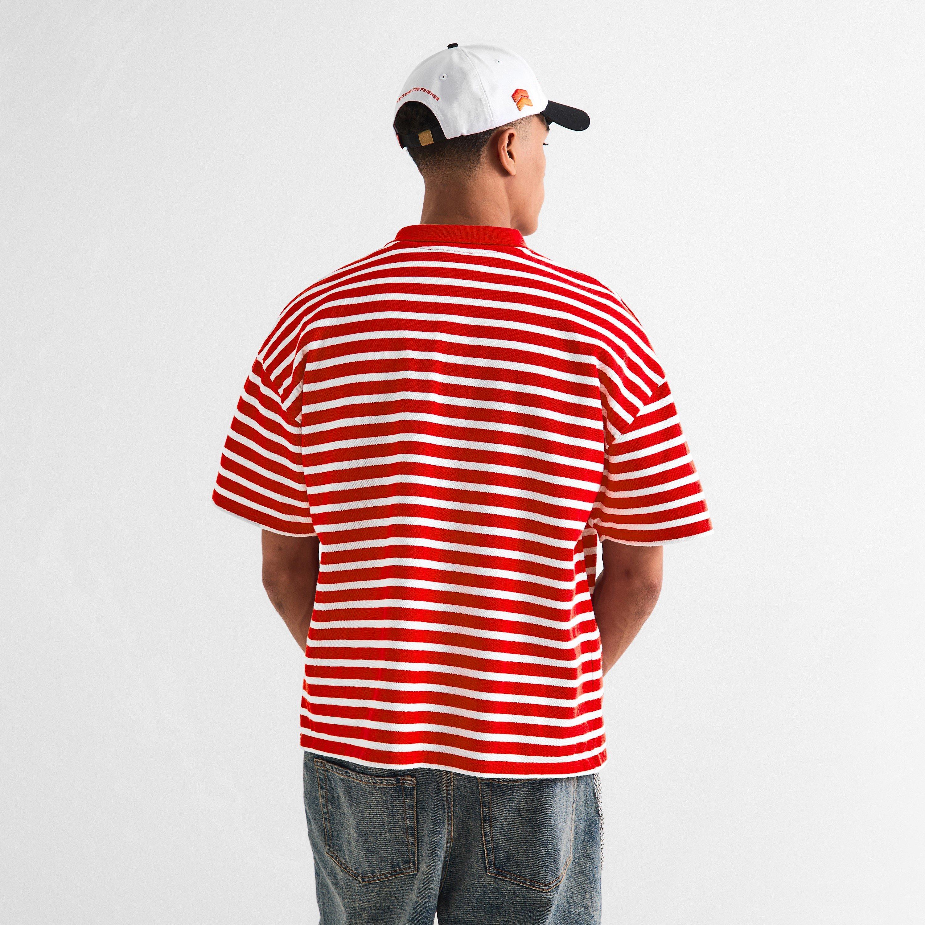 Red/ Ecru - Summit - Men's Short Sleeve Polo Shirt - 4