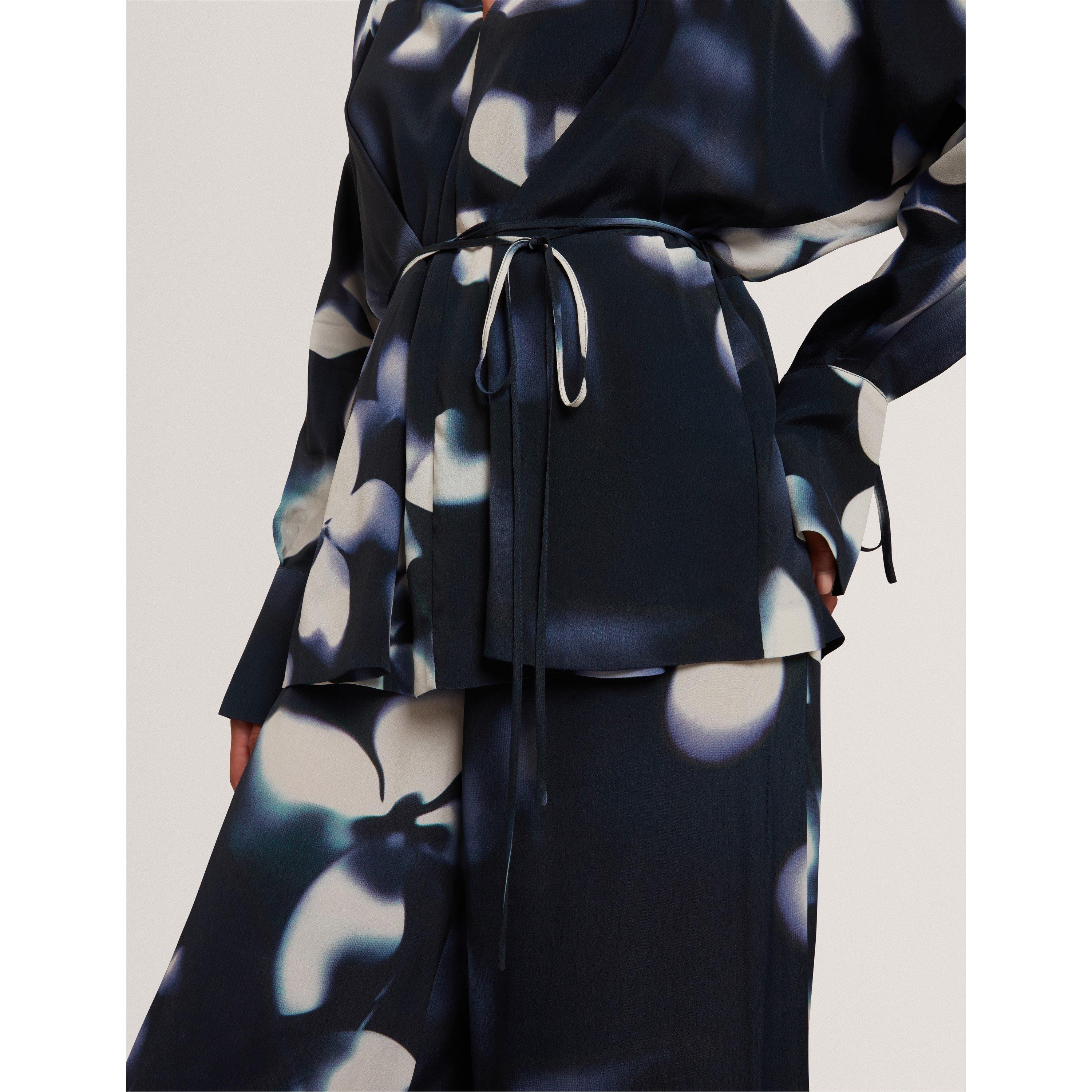 Navy - Ted Baker - Ted LS Print Shirt Ld61 - 4