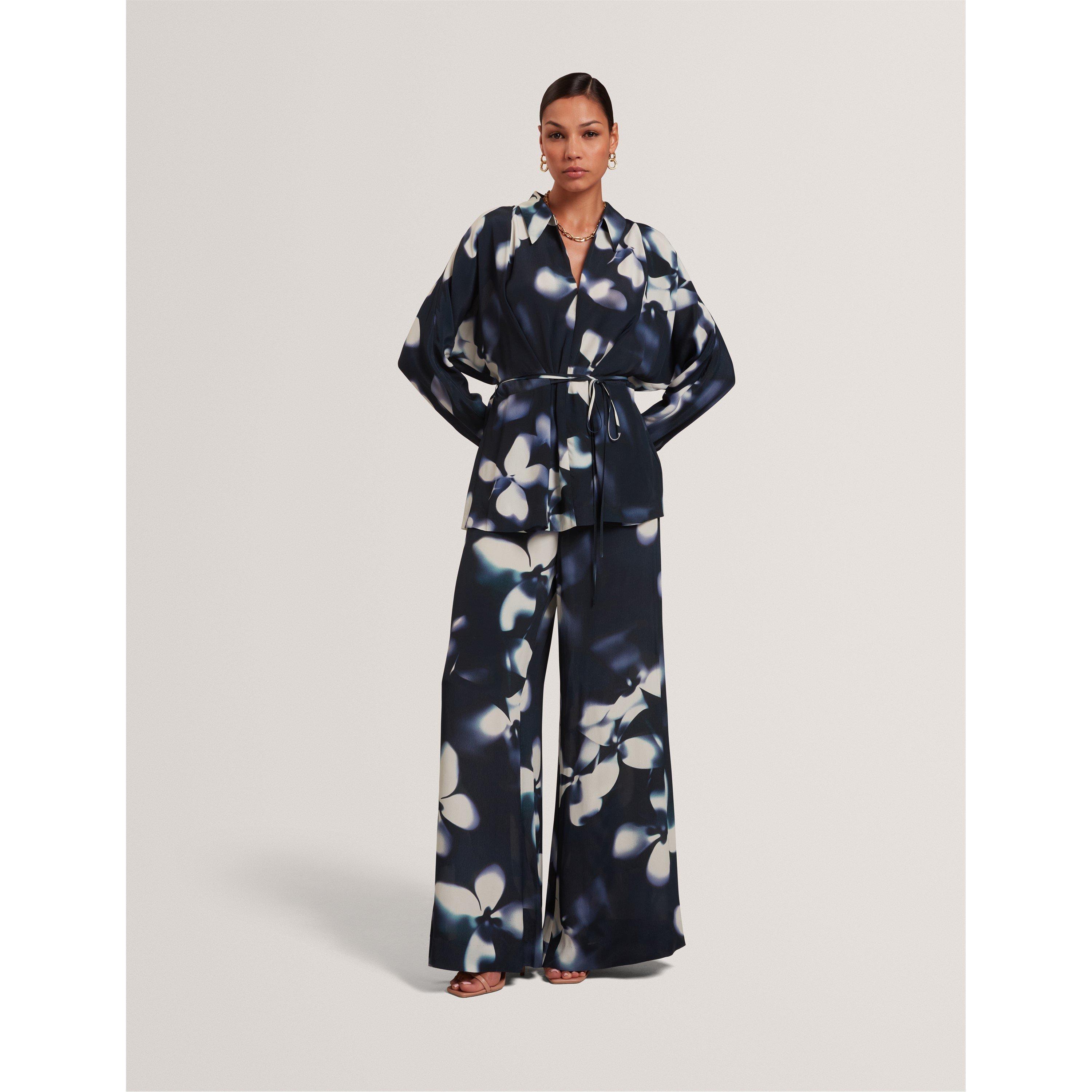 Navy - Ted Baker - Ted LS Print Shirt Ld61 - 5