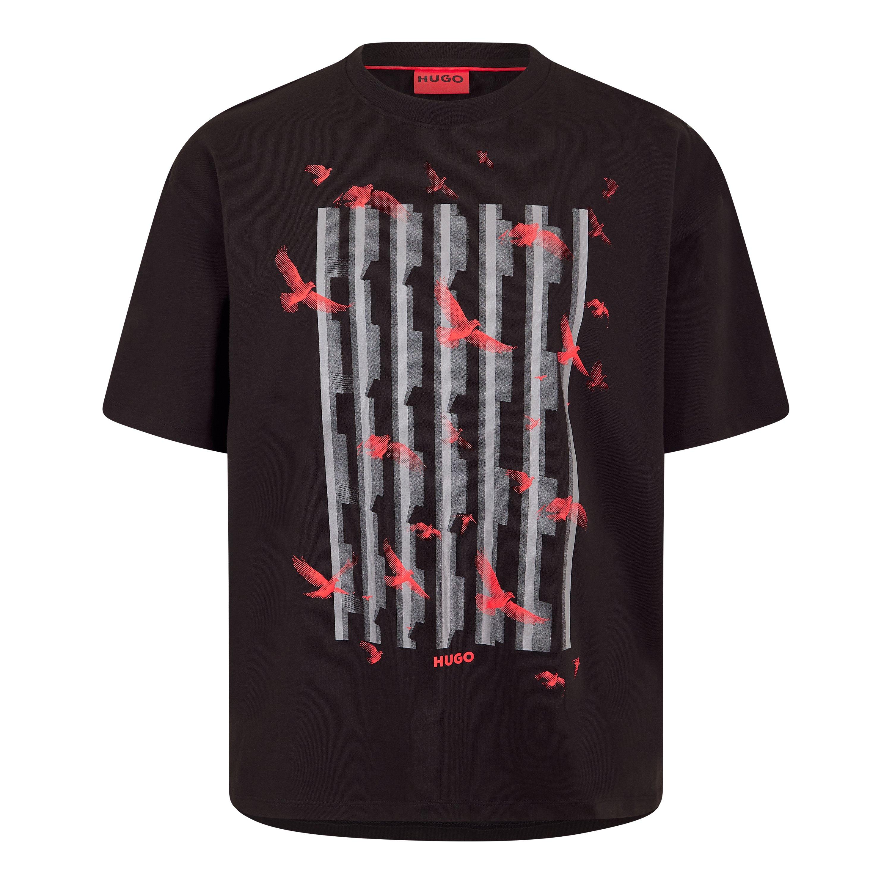 Black - Hugo - Hugo Digraph 10266060 01 Polo Shirt Mens - 1