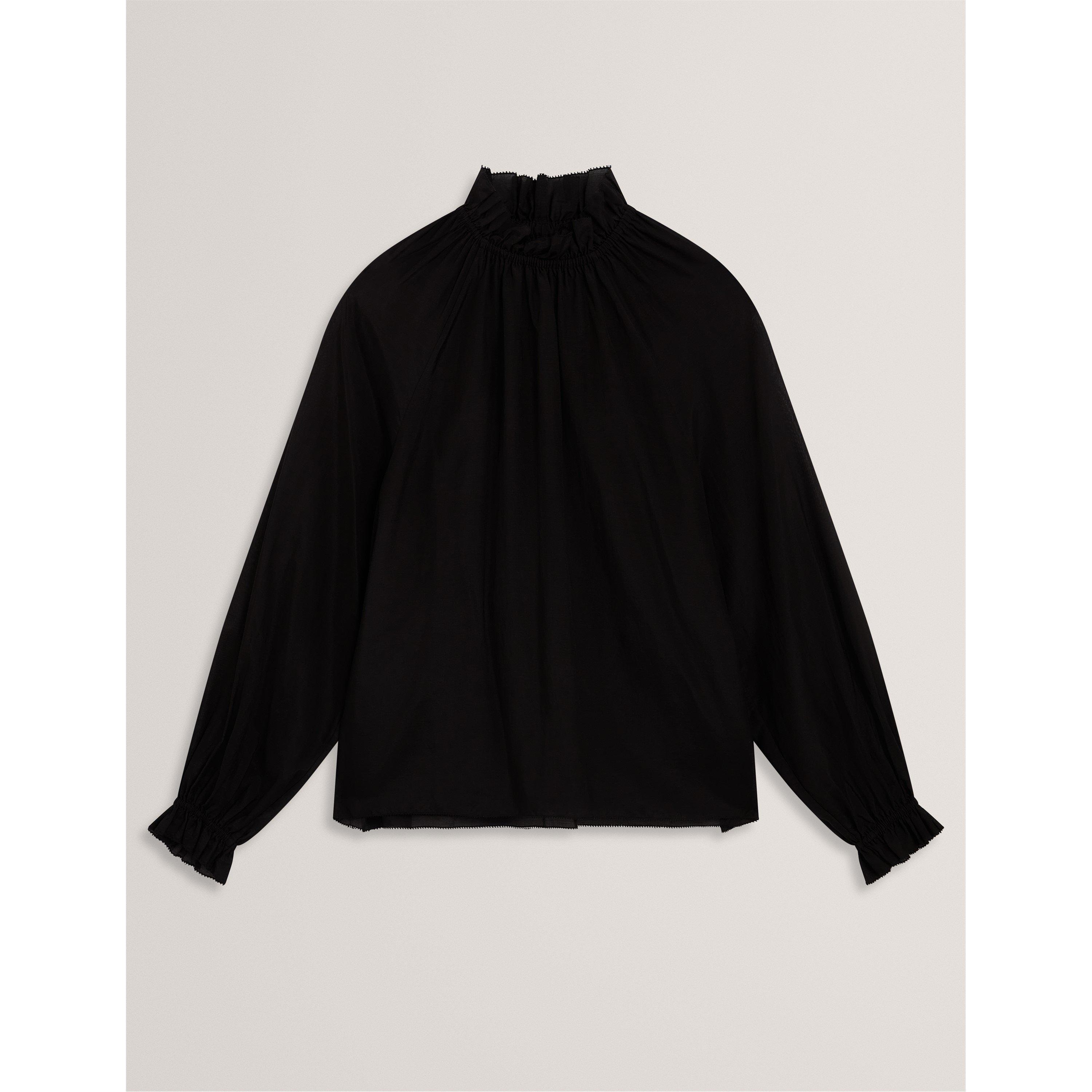 Ted Baker Women's Long Sleeve Blouse - Black - 12 (M)