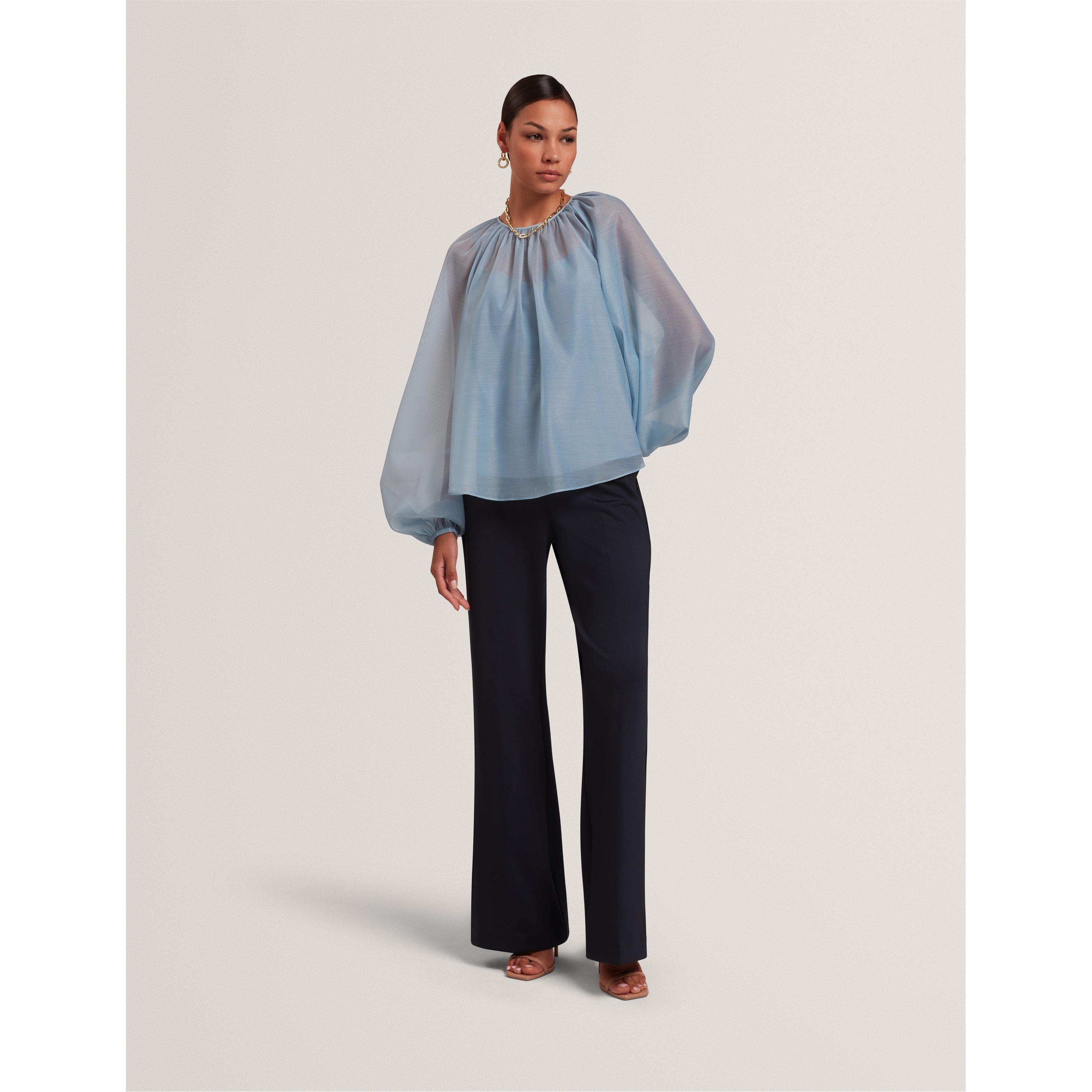 Lt-Blue - Ted Baker - Ted Puff Slv Blouse Ld61 - 5