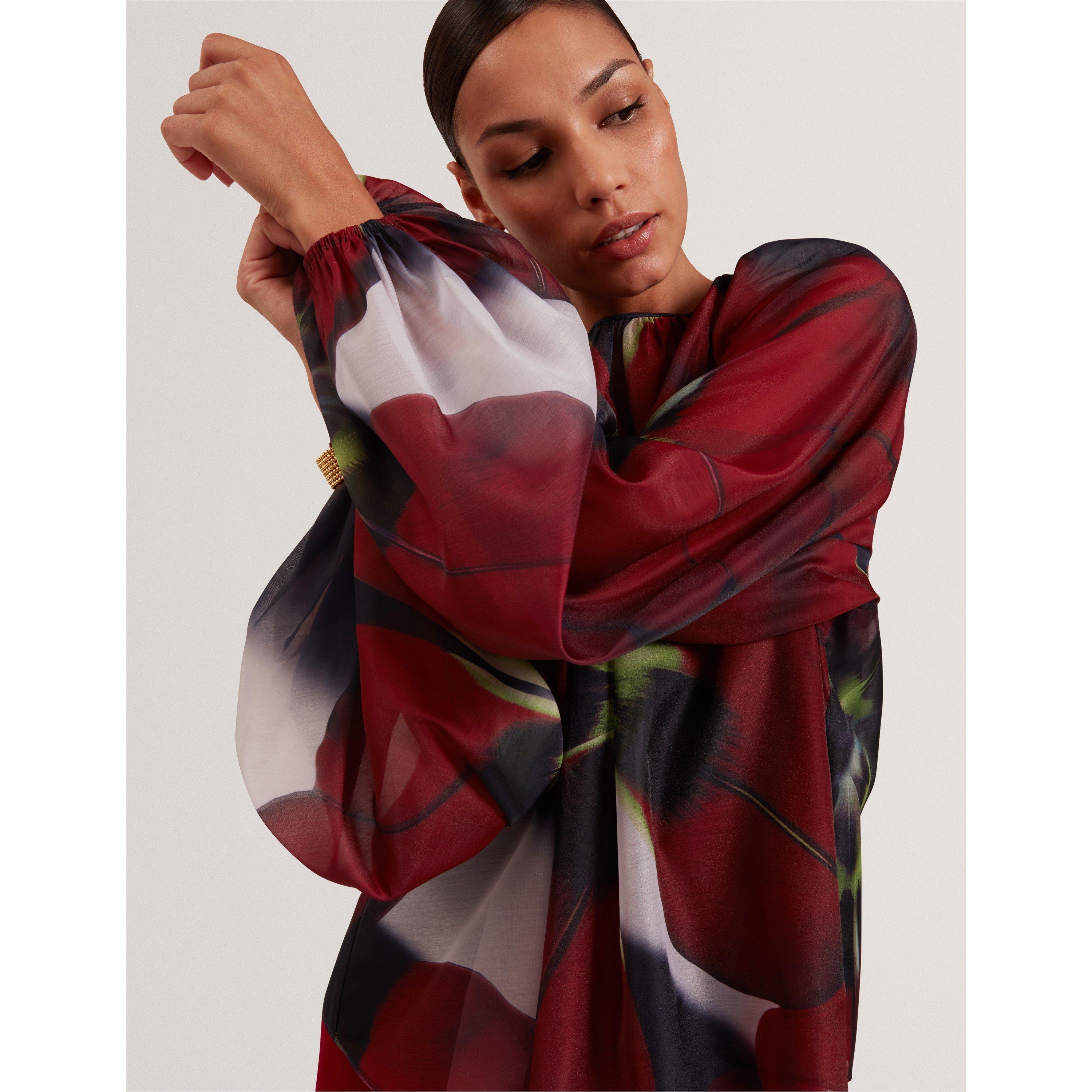 Navy - Ted Baker - Ted LS Print Top Ld61 - 4