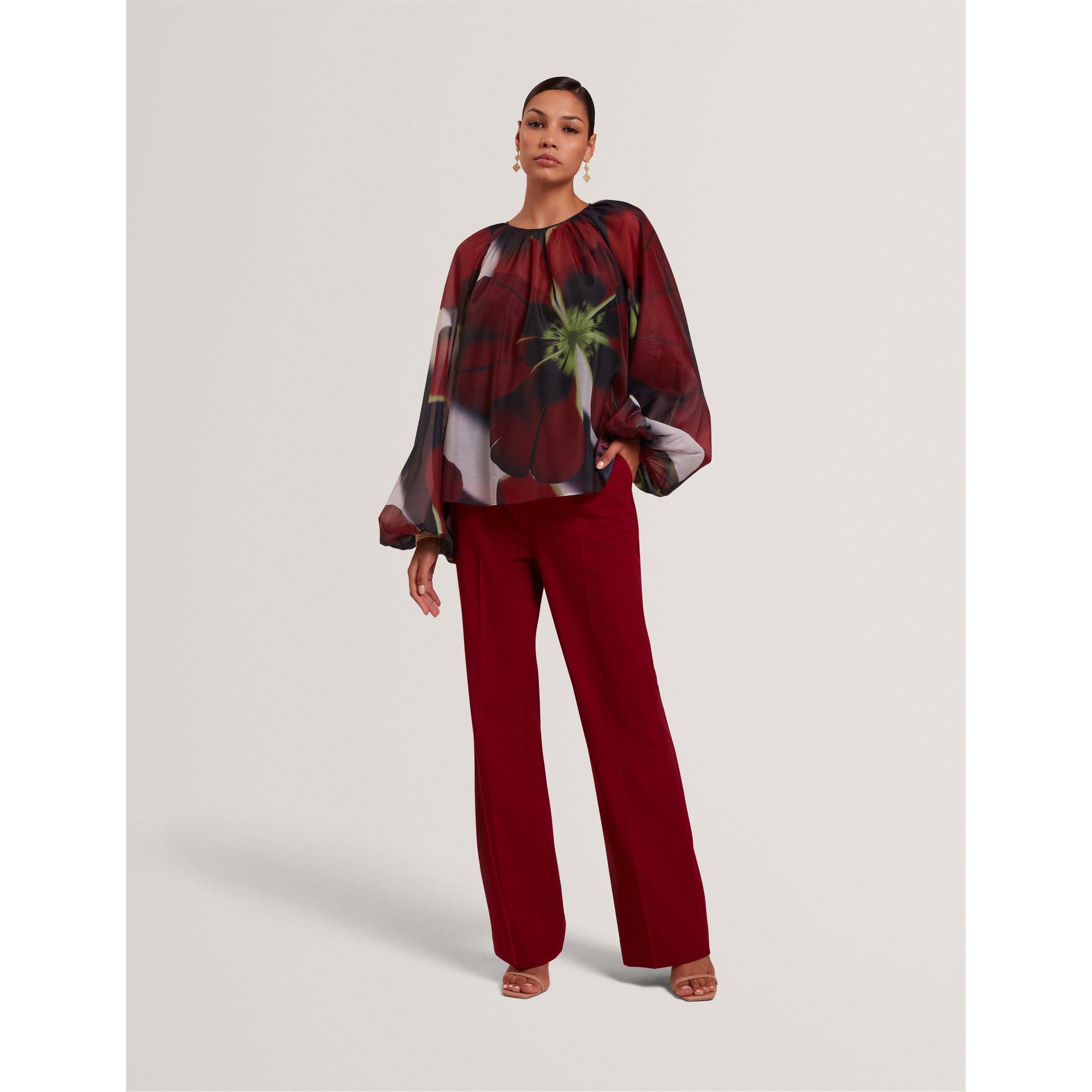 Navy - Ted Baker - Ted LS Print Top Ld61 - 5