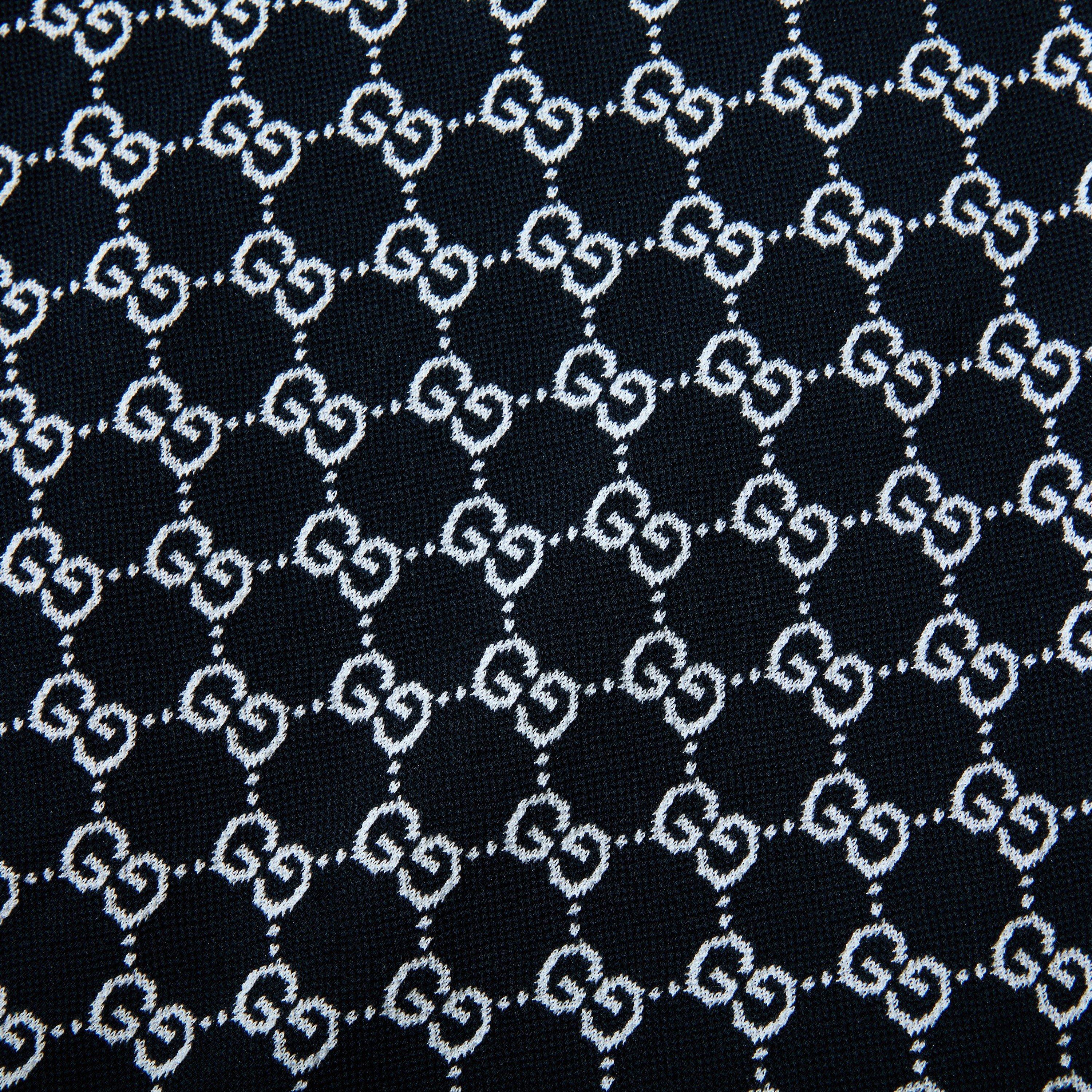 Navy/White - Gucci - Men's Short Sleeve Polo Shirt - 3