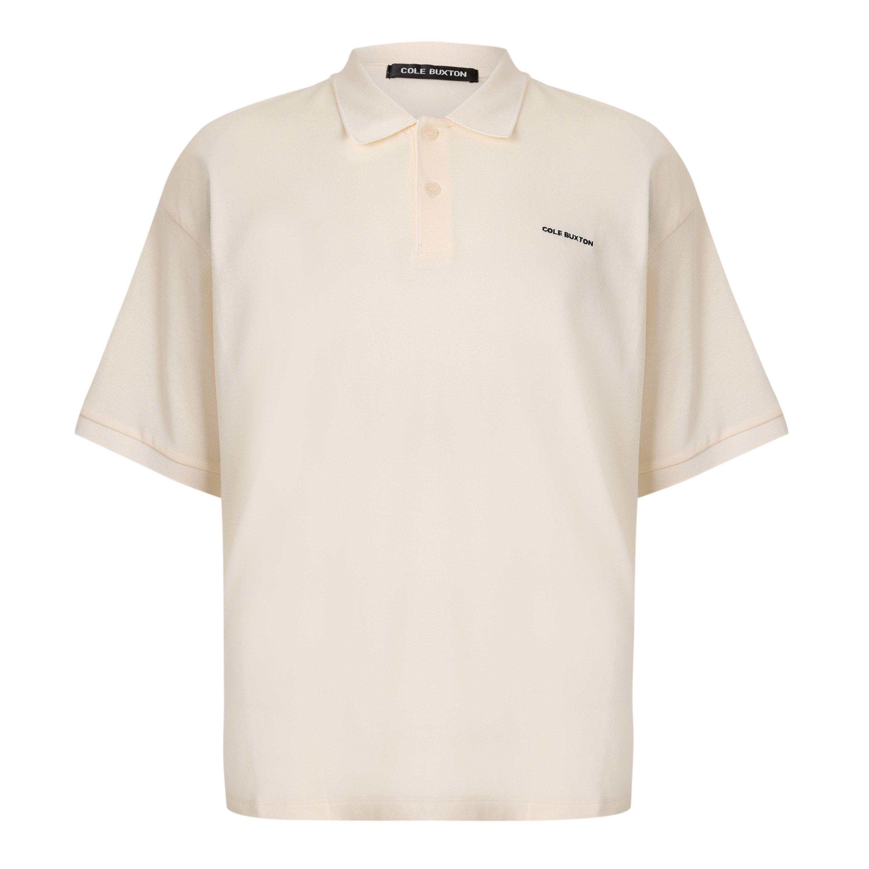 Vintage White - Cole Buxton - Men's Short Sleeve Polo Shirt - 1