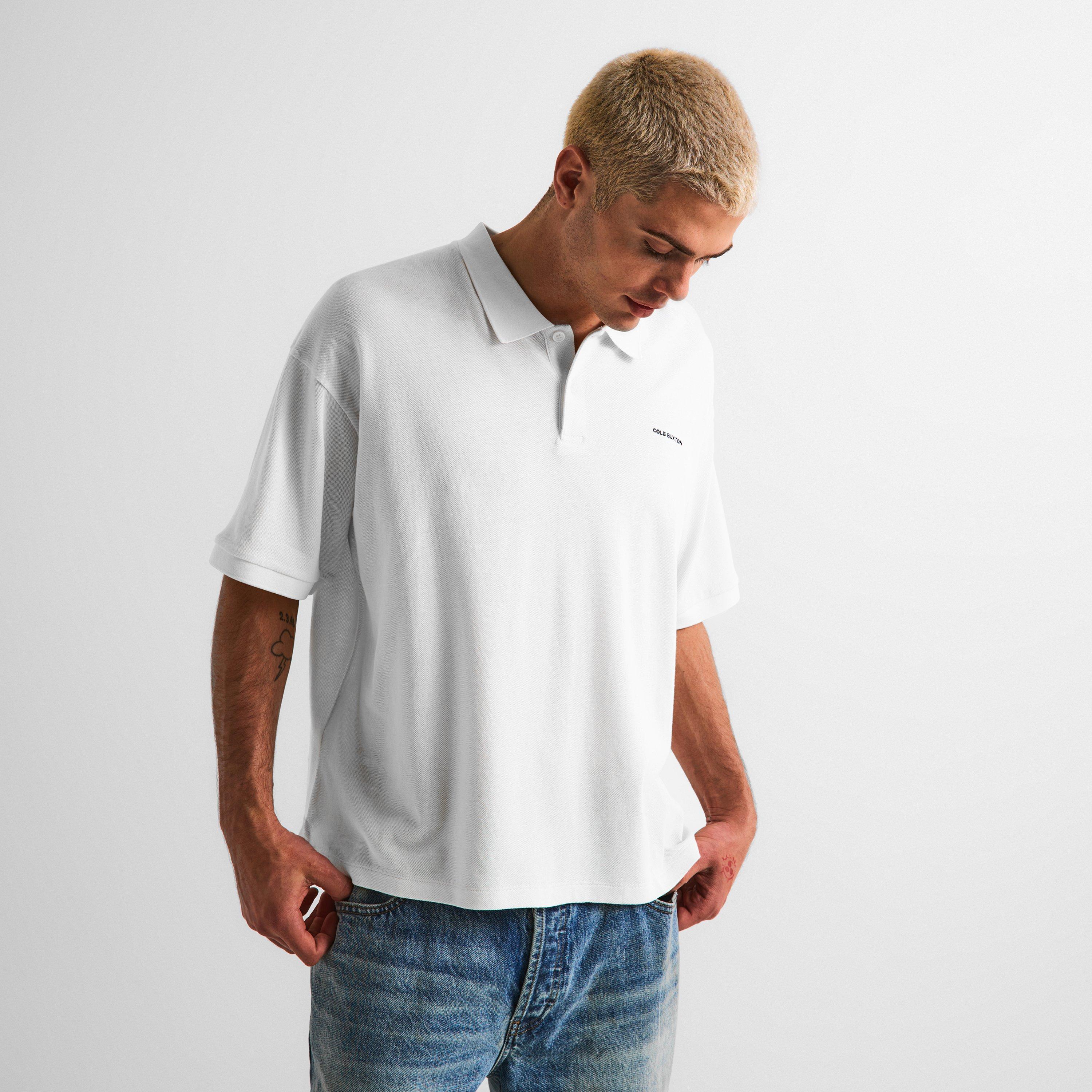 Vintage White - Cole Buxton - Men's Short Sleeve Polo Shirt - 3