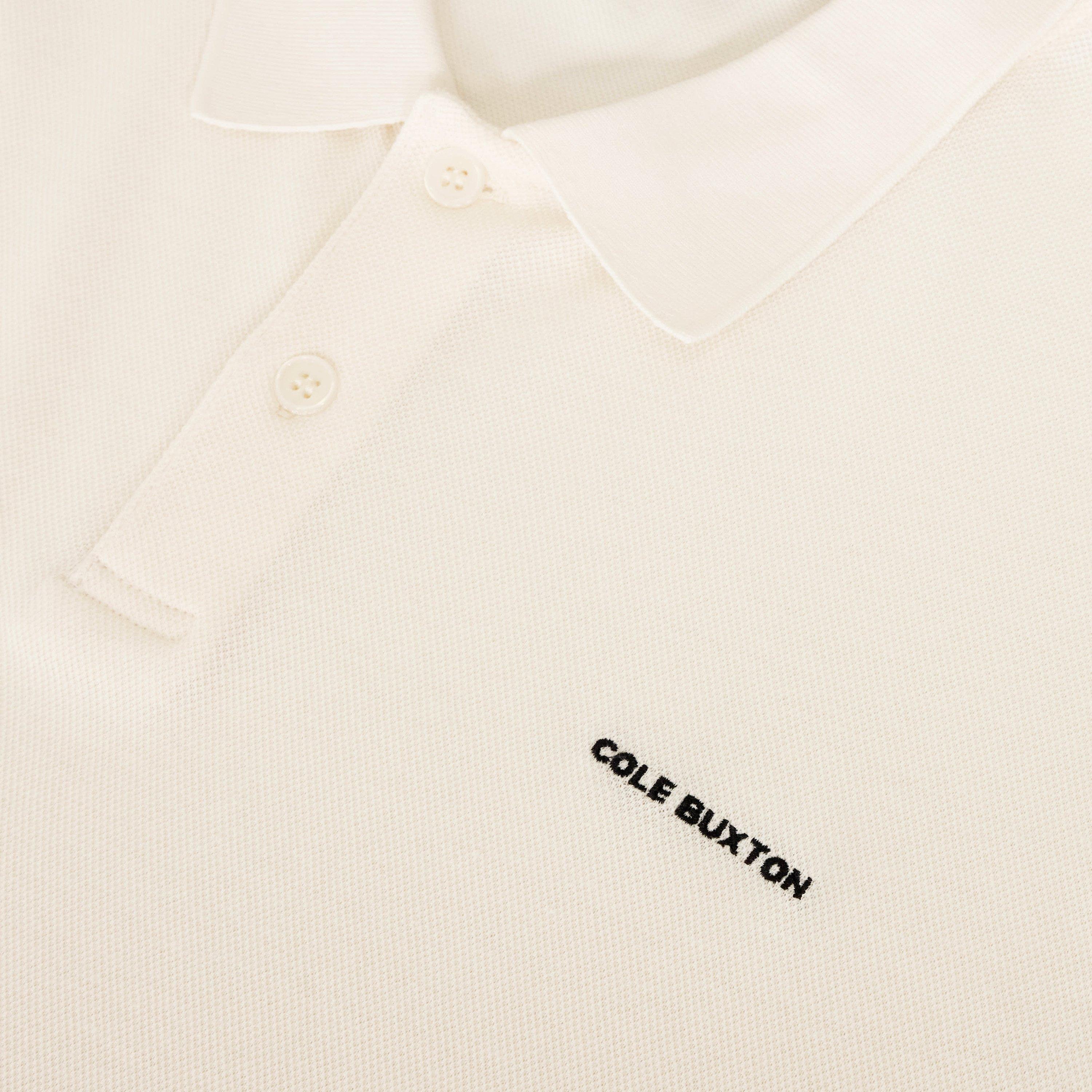 Vintage White - Cole Buxton - Men's Short Sleeve Polo Shirt - 3