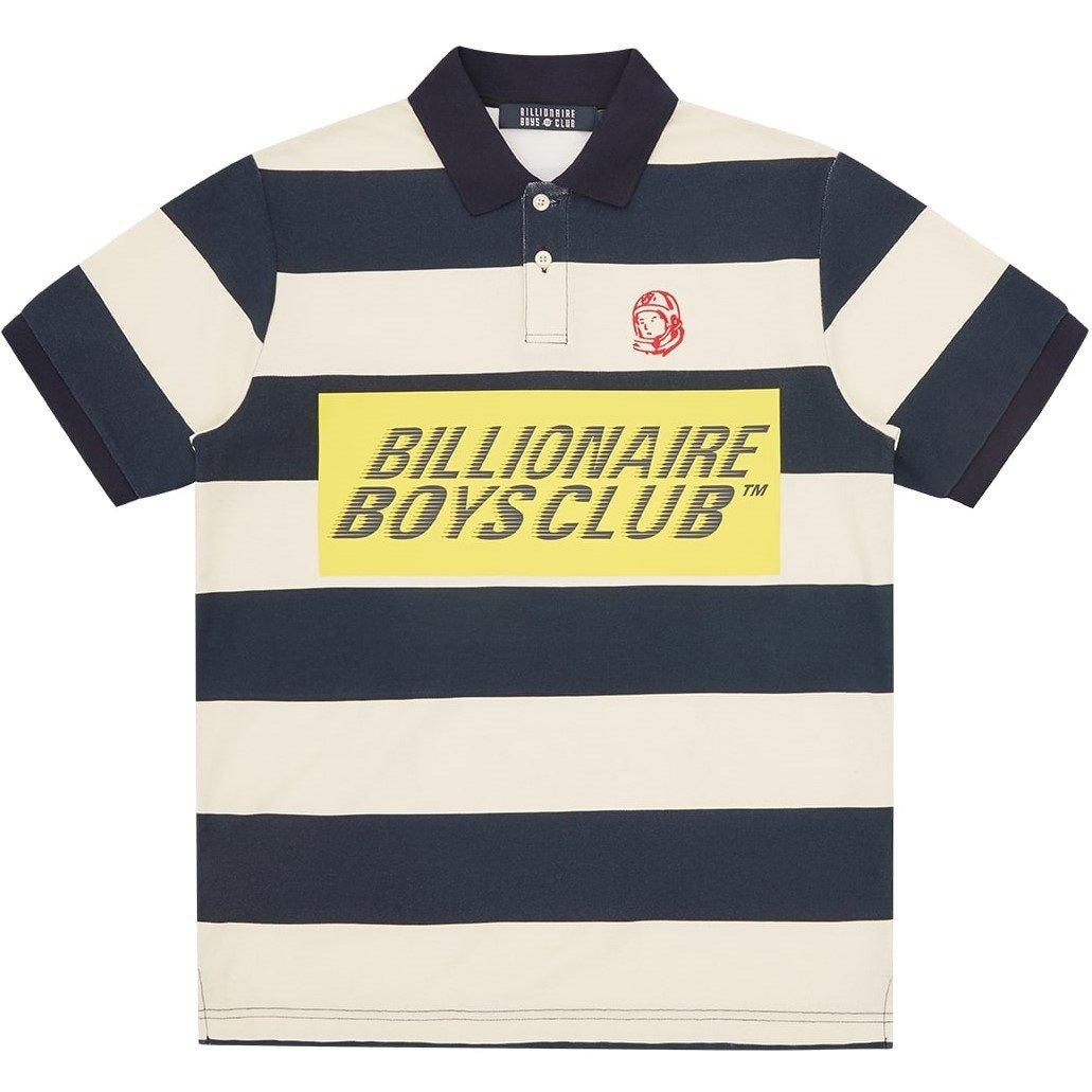 Navy/Ecru - Billionaire Boys Club - Men's Short Sleeve Polo Shirt - 1