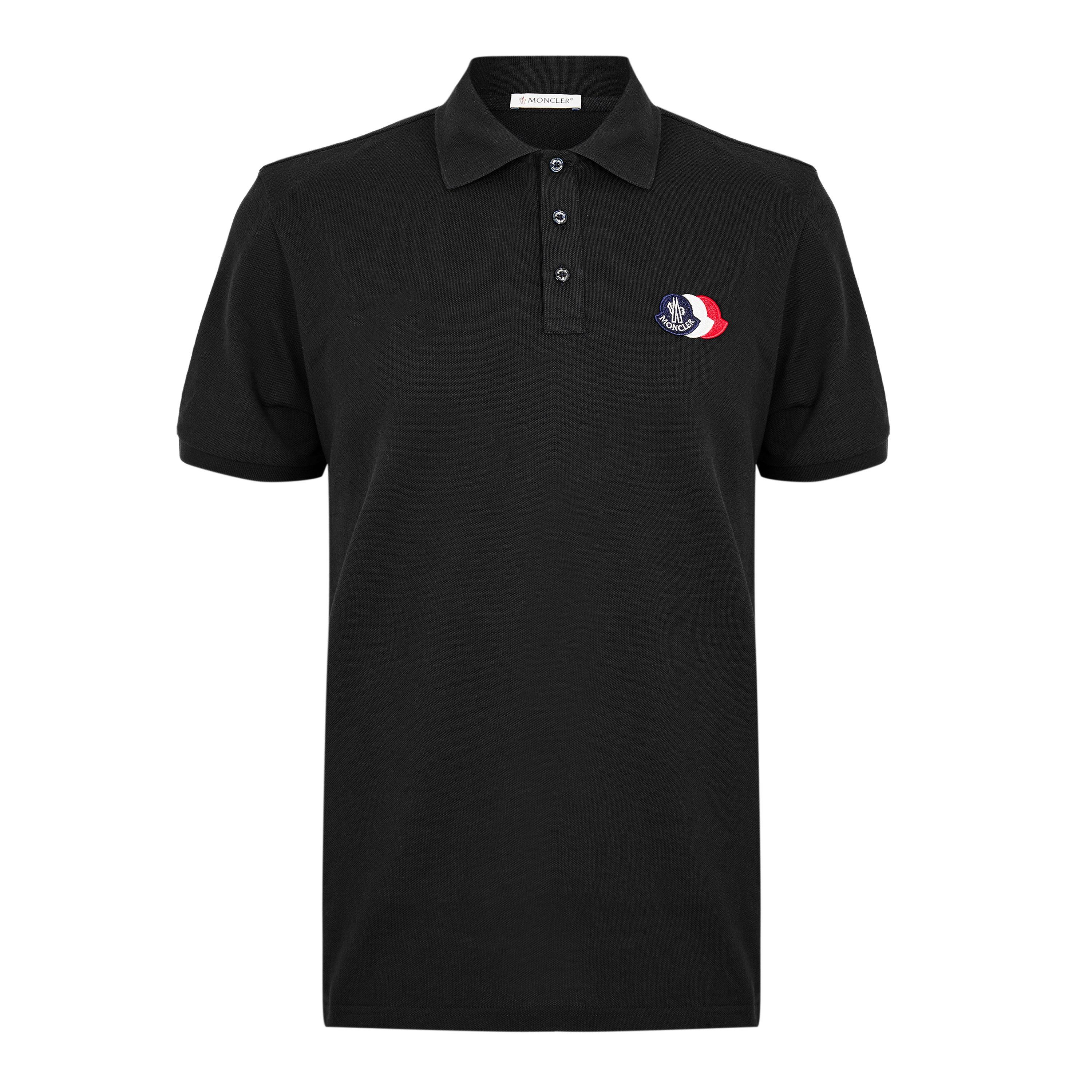 Black 999 - Moncler - Men's Short Sleeve Polo Shirt - 1