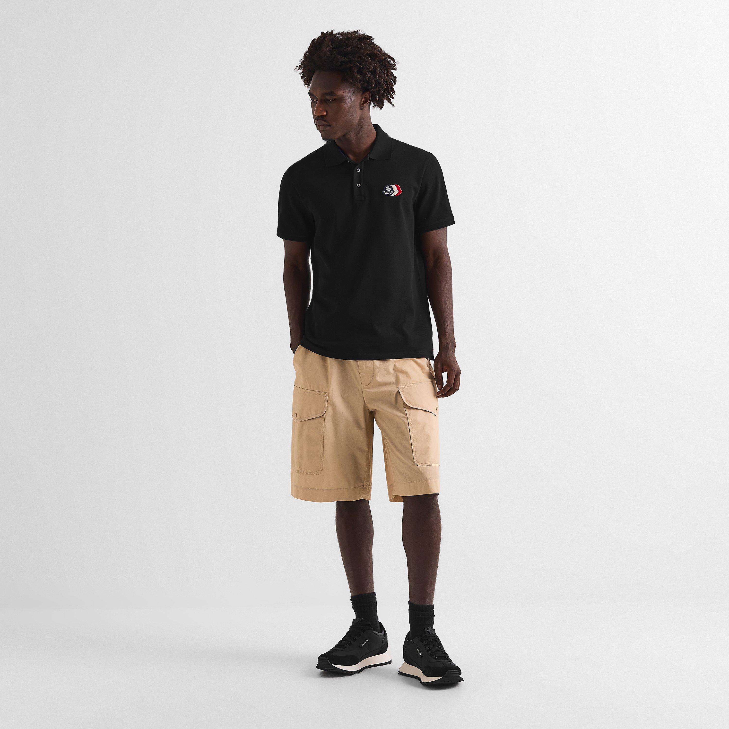 Black 999 - Moncler - Men's Short Sleeve Polo Shirt - 6