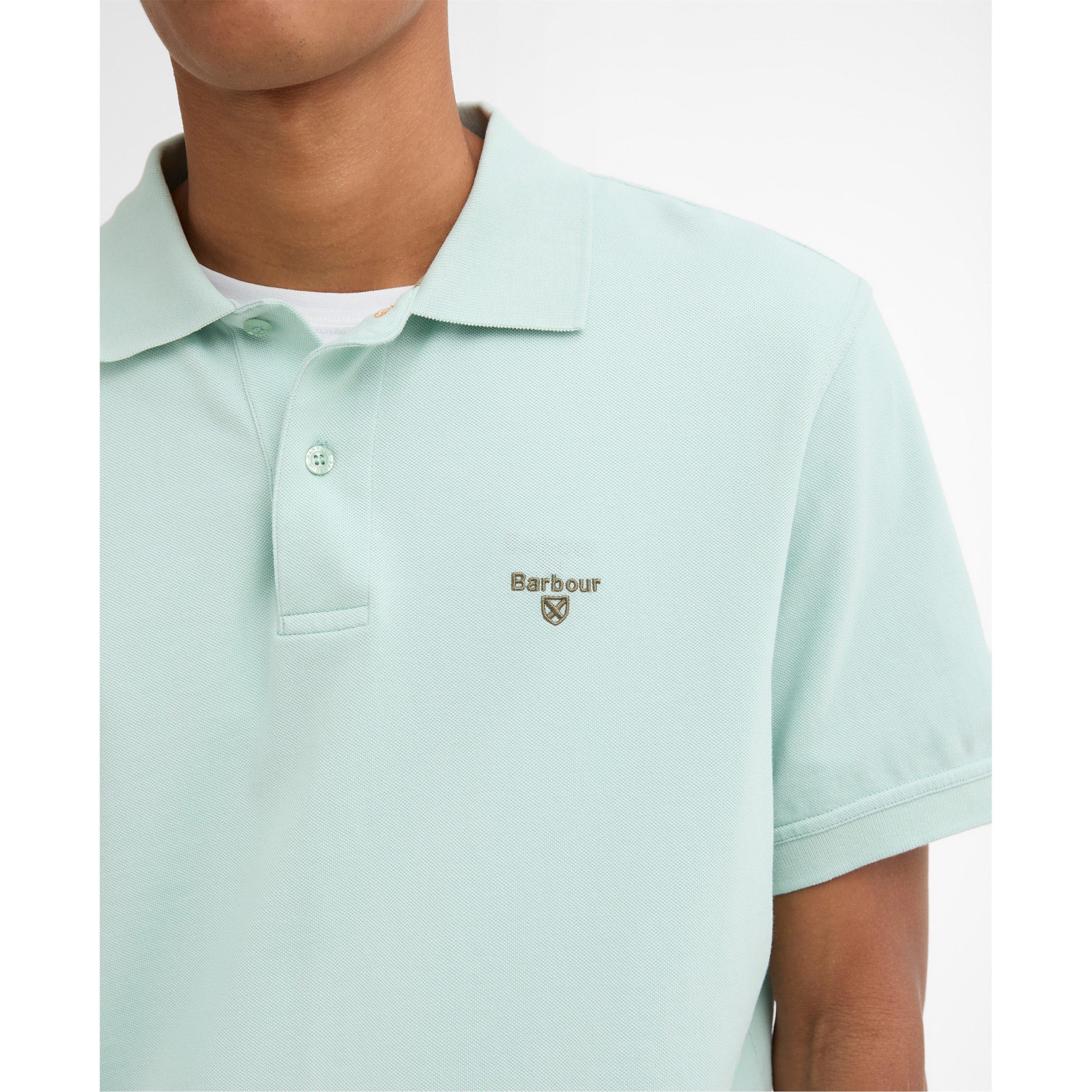 Mint Blue - Barbour - Men's Short Sleeve Polo Shirt - 4