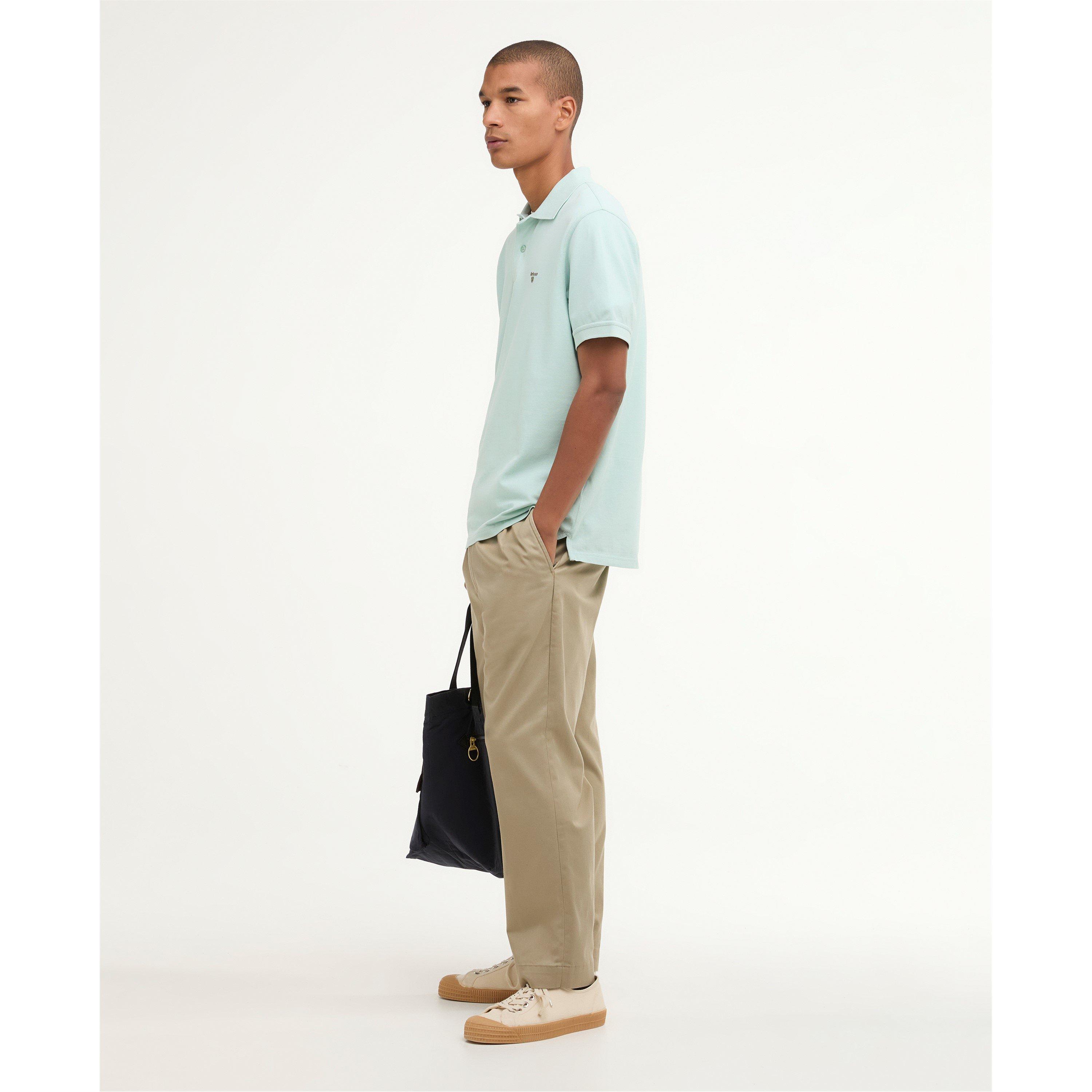 Mint Blue - Barbour - Men's Short Sleeve Polo Shirt - 5