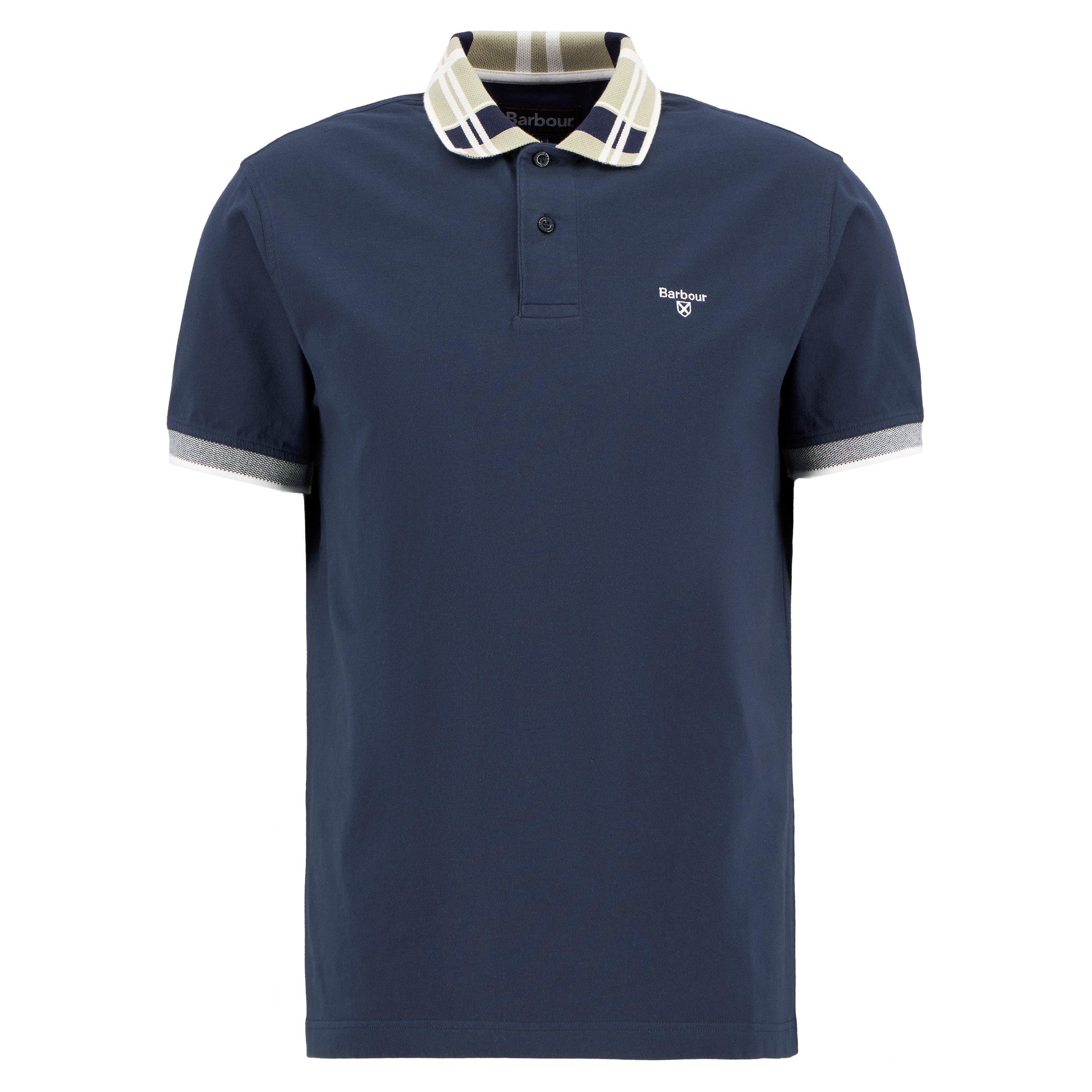 Navy - Barbour - Mens Callington Polo Shirt - 1