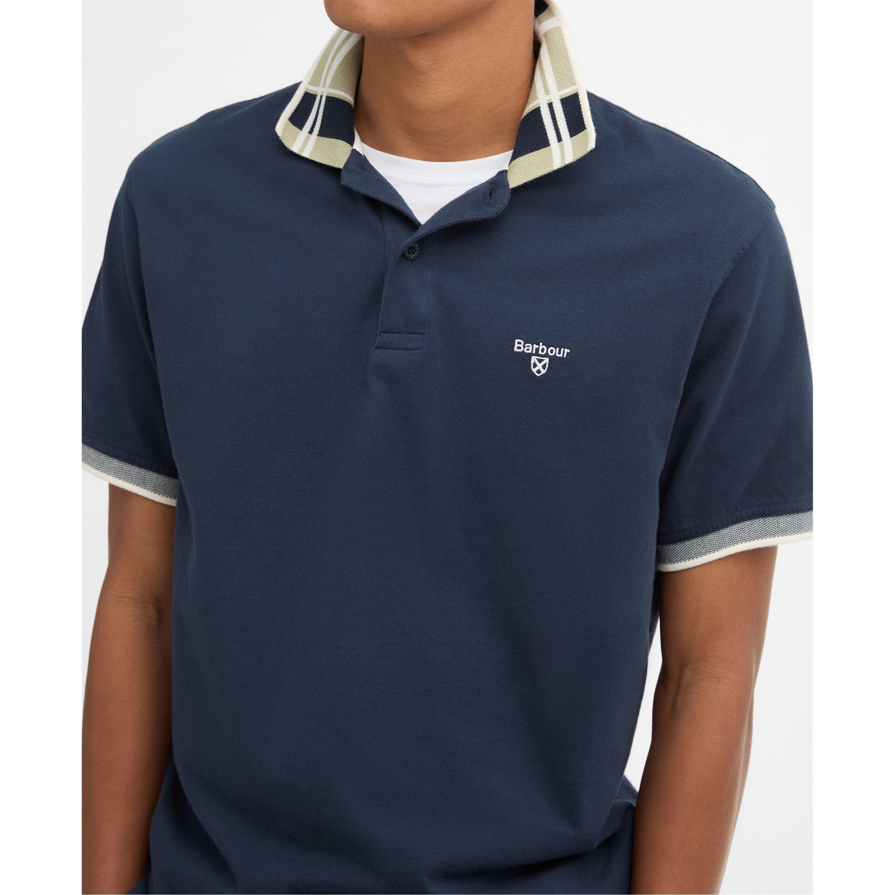 Navy - Barbour - Mens Callington Polo Shirt - 4