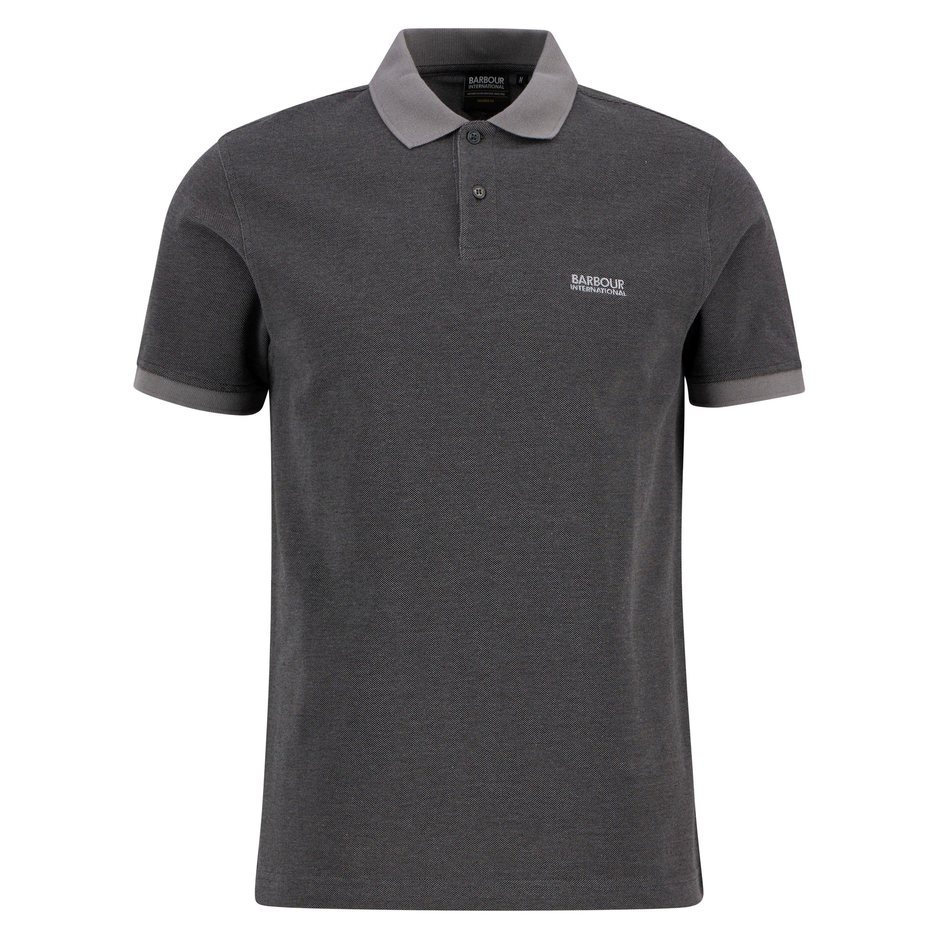 Barbour International Men's Black Short Sleeve Polo Shirt - 2XL
