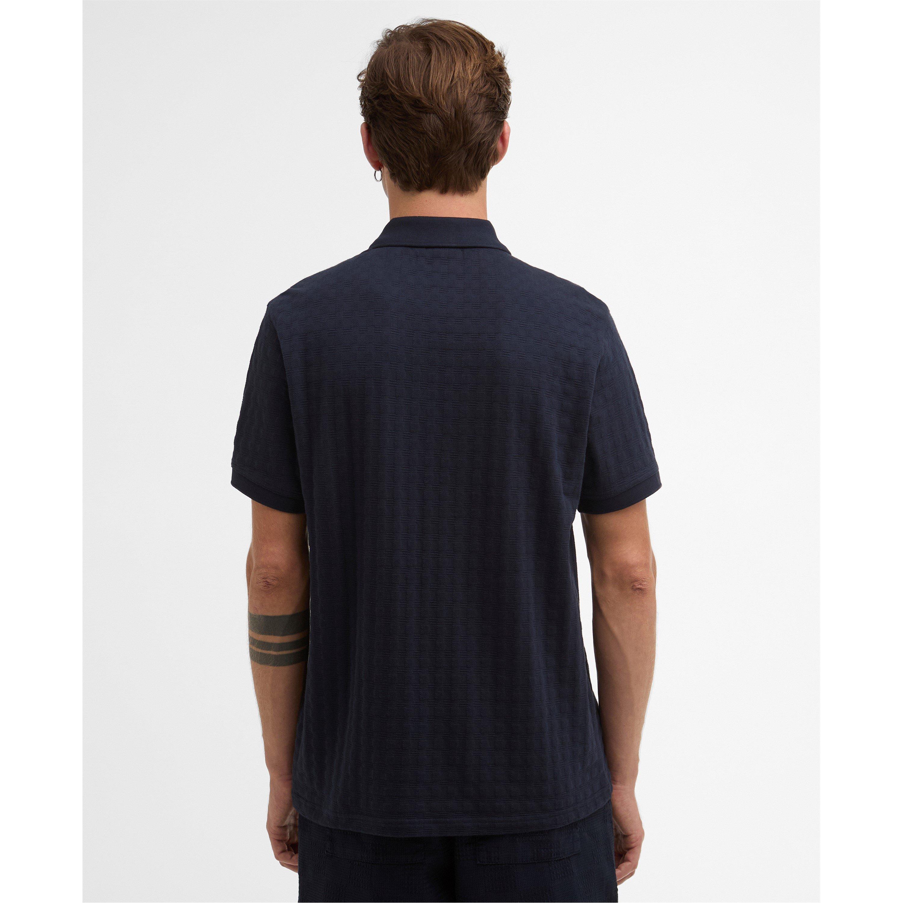 Navy - Barbour International - Men's Short Sleeve Polo Shirt - 3