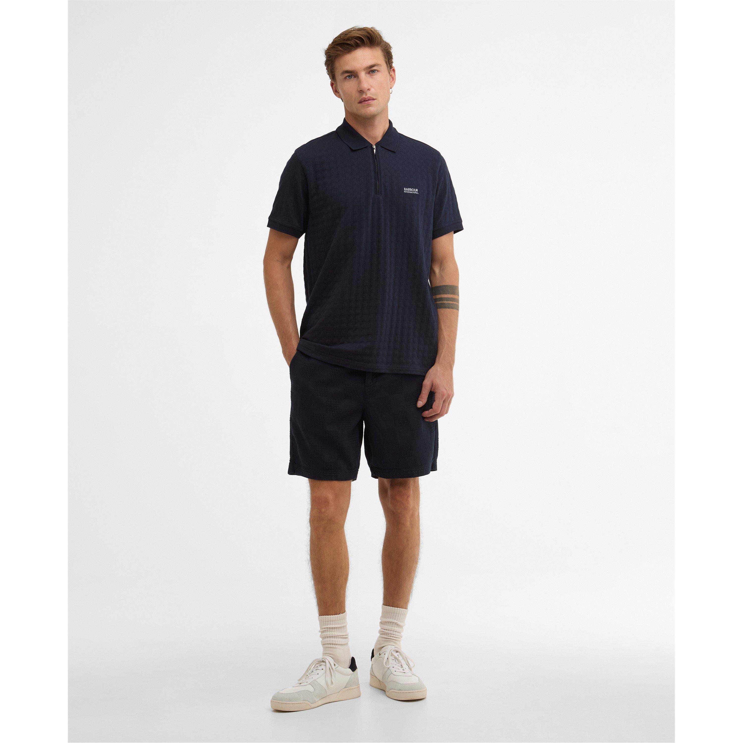 Navy - Barbour International - Men's Short Sleeve Polo Shirt - 5