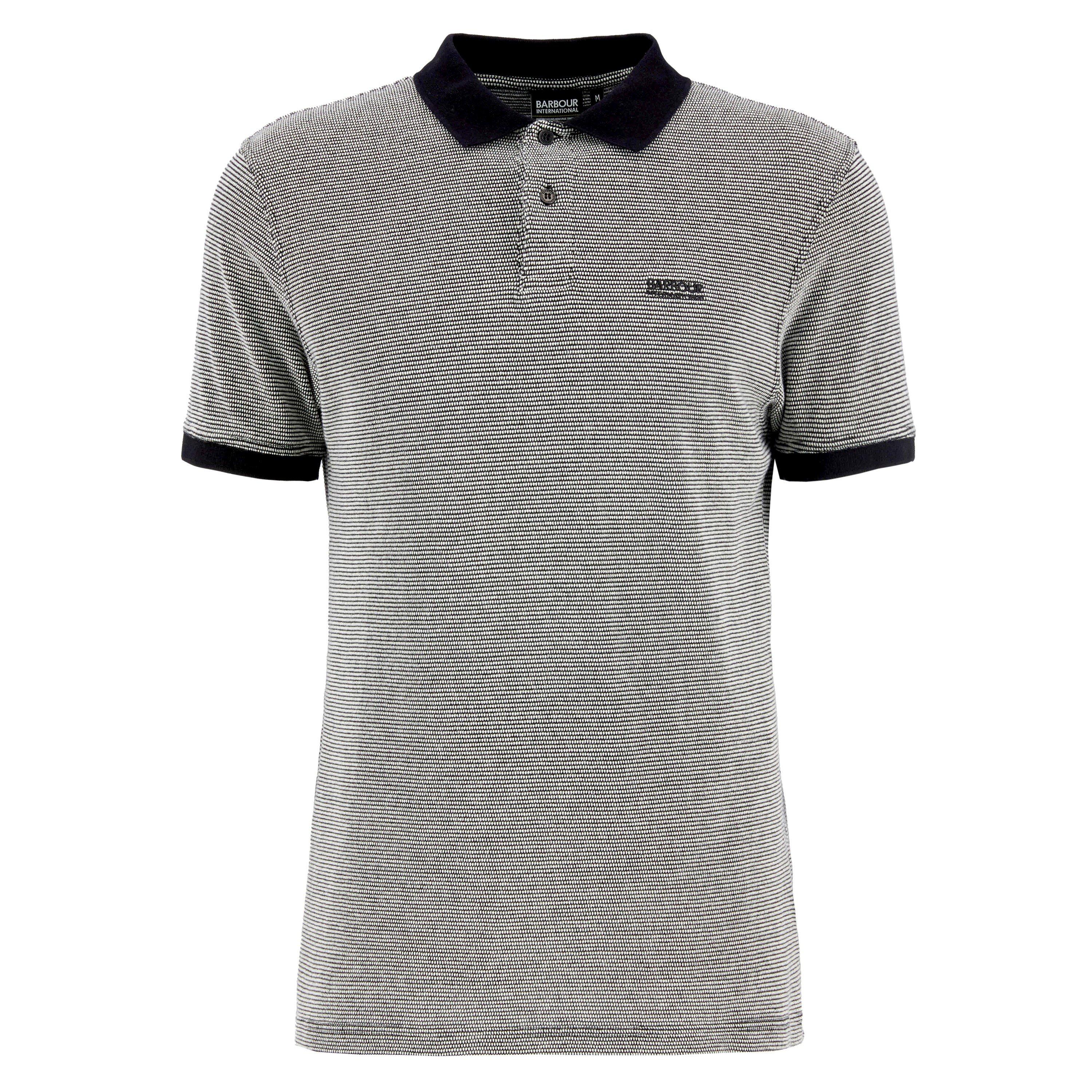 Barbour International Men's Short Sleeve Polo Shirt - Black - M