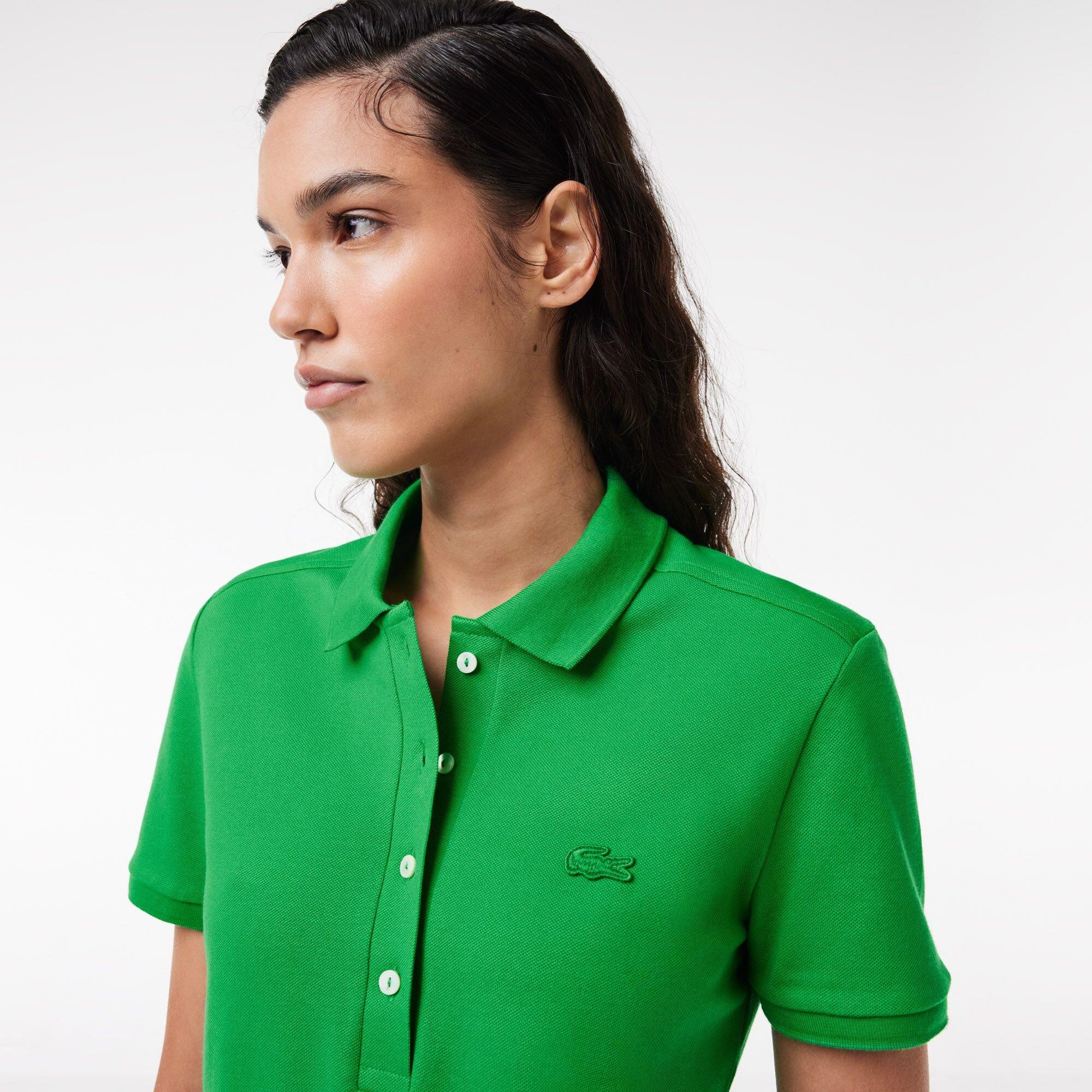 Calathea - Lacoste - Women's Slim Fit Stretch Mini Pique Short-Sleeve Polo Shirt - 2