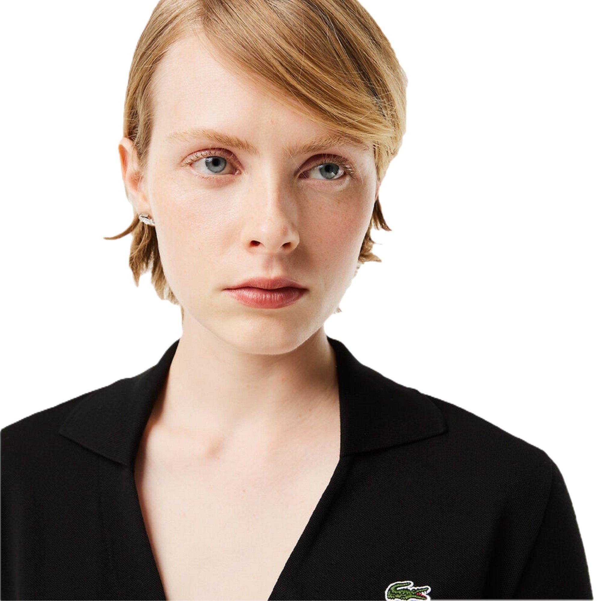 Crna - Lacoste - Women's Short-Sleeve Polo Shirt - 3