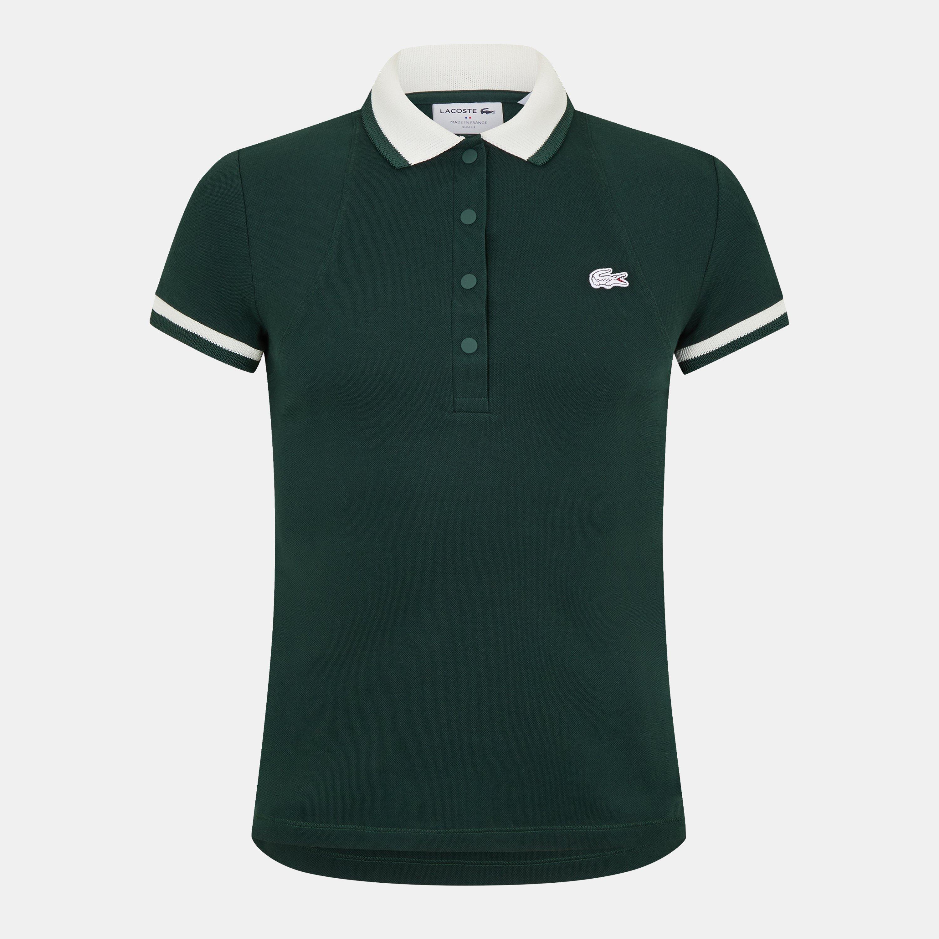 Lacoste Men's Sinople/Flour Short Sleeve Polo Shirt - XS