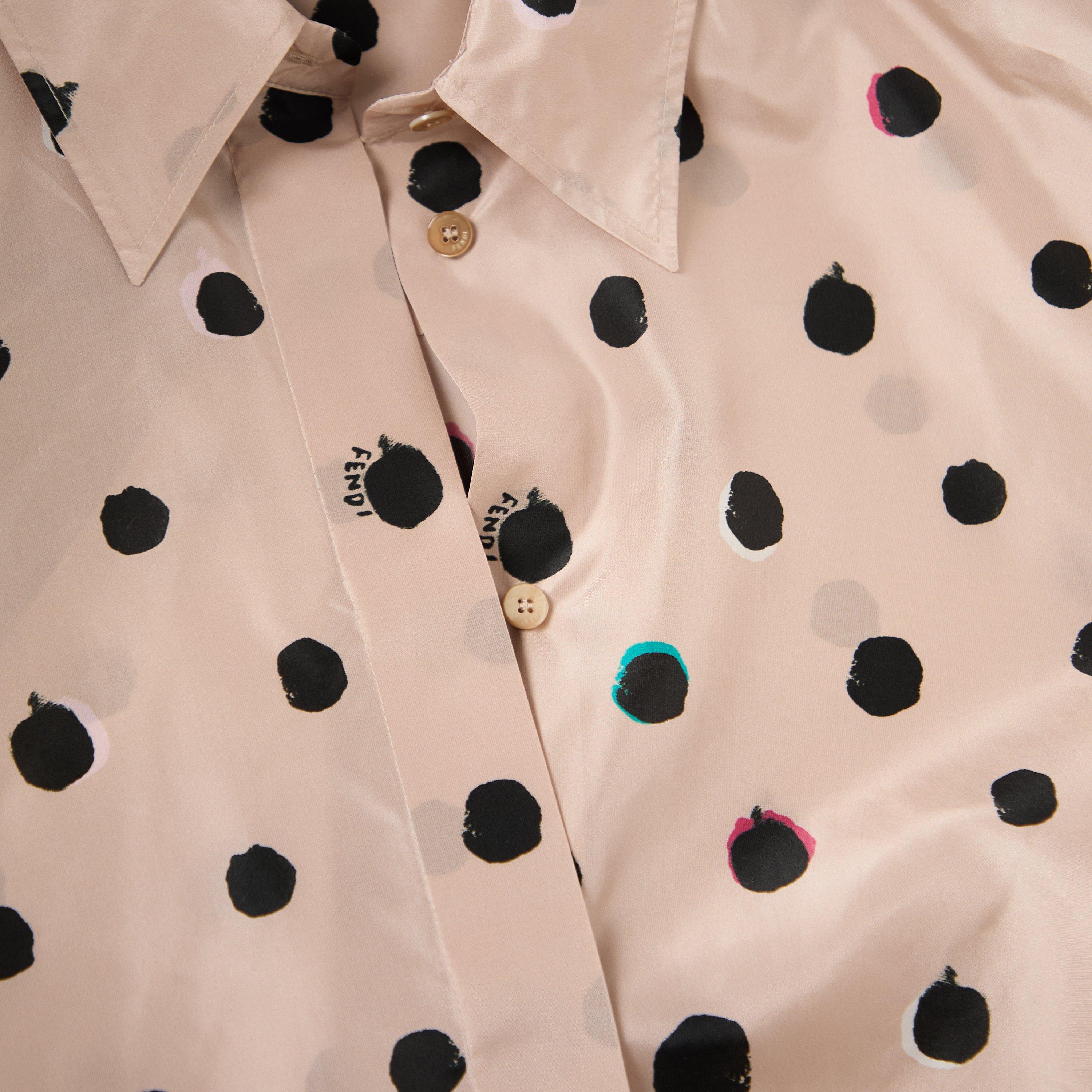 Mou 26 - Fendi - Women's Polka Long Sleeve Blouse - 5