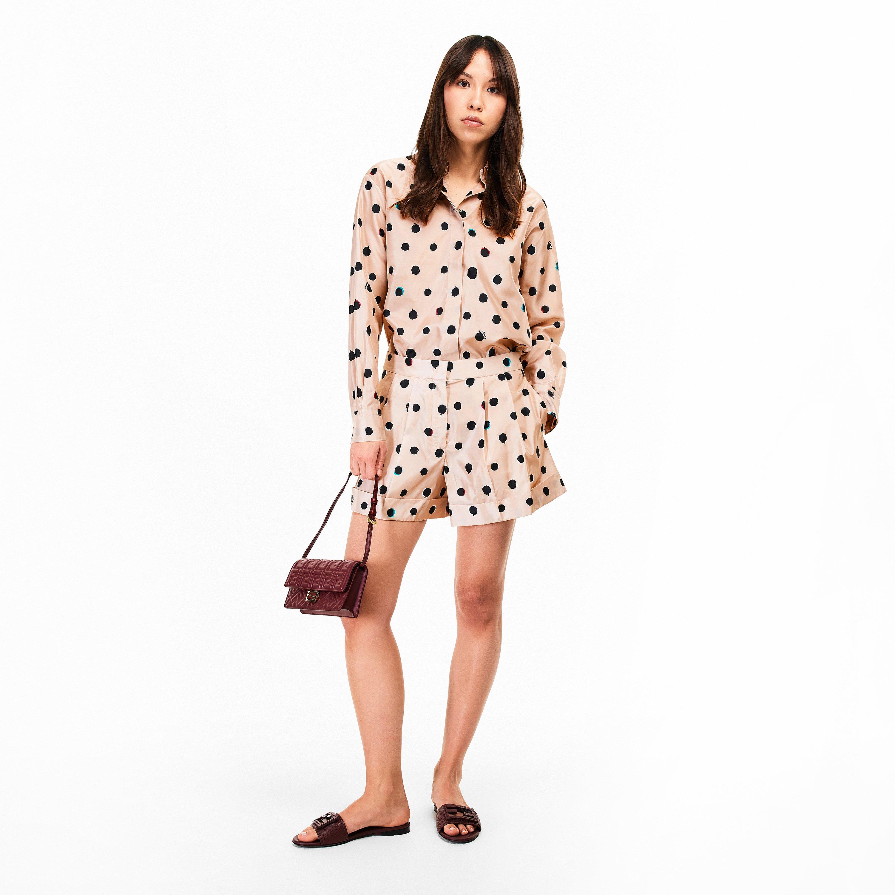Mou 26 - Fendi - Women's Polka Long Sleeve Blouse - 6