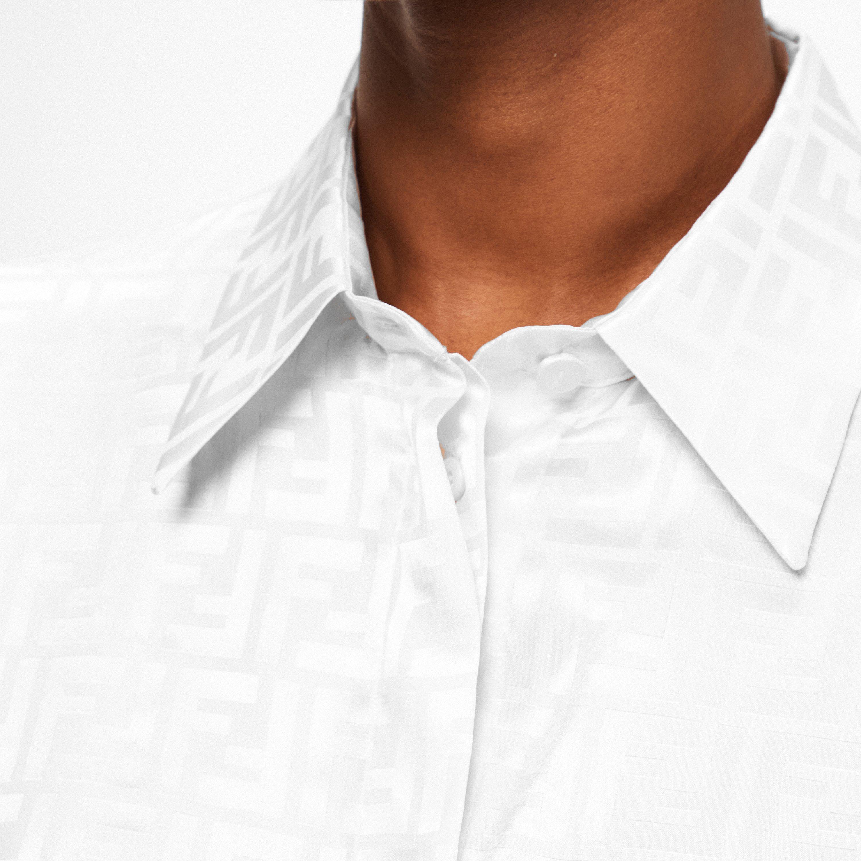 Penelope Panna - Fendi - Women's FF Satin Long Sleeve Blouse - 5