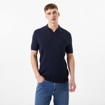 Jack Wills JW Knitted Ribbed Polo Shirt