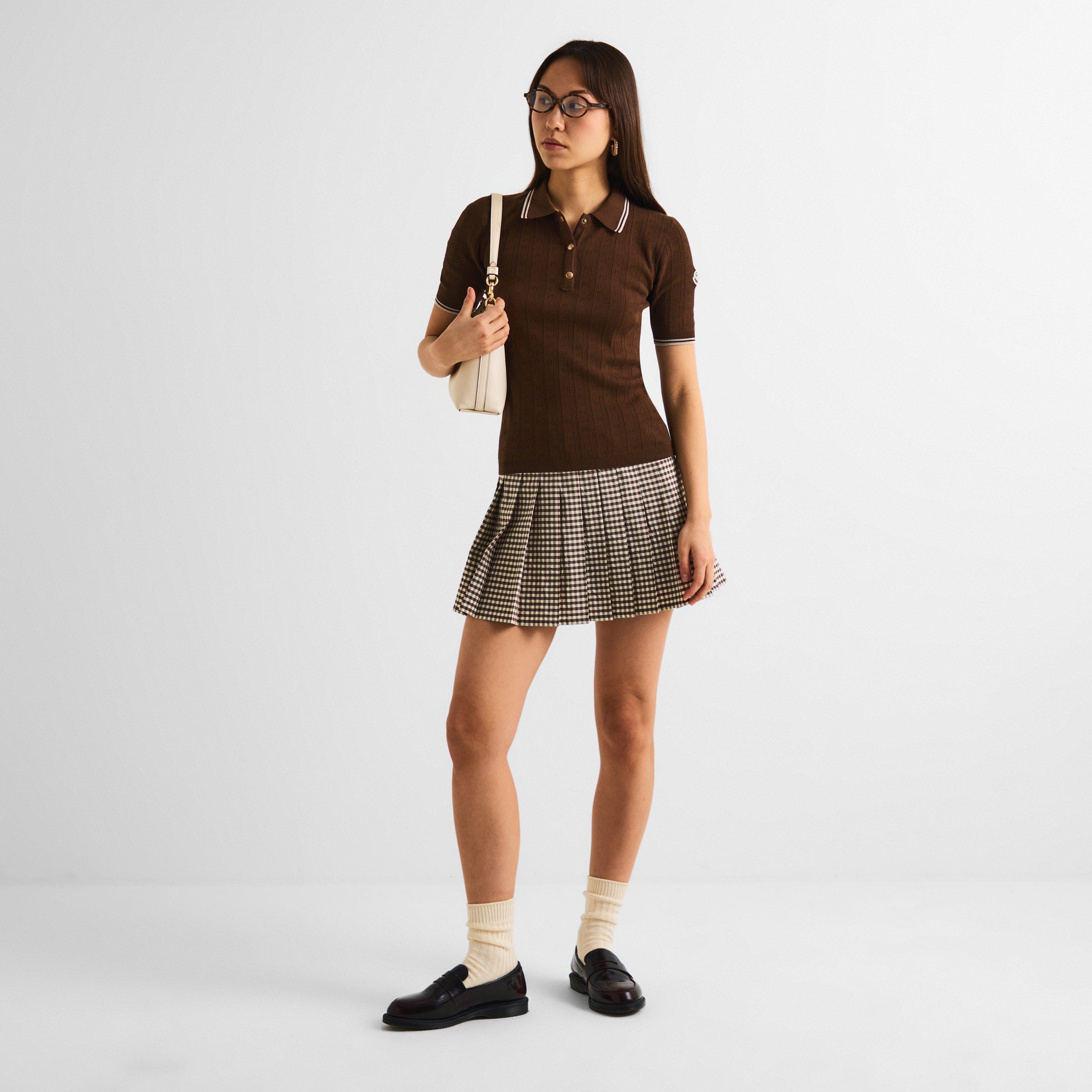 Cognac 242 - Moncler - Women's Short Sleeve Polo Shirt - 6