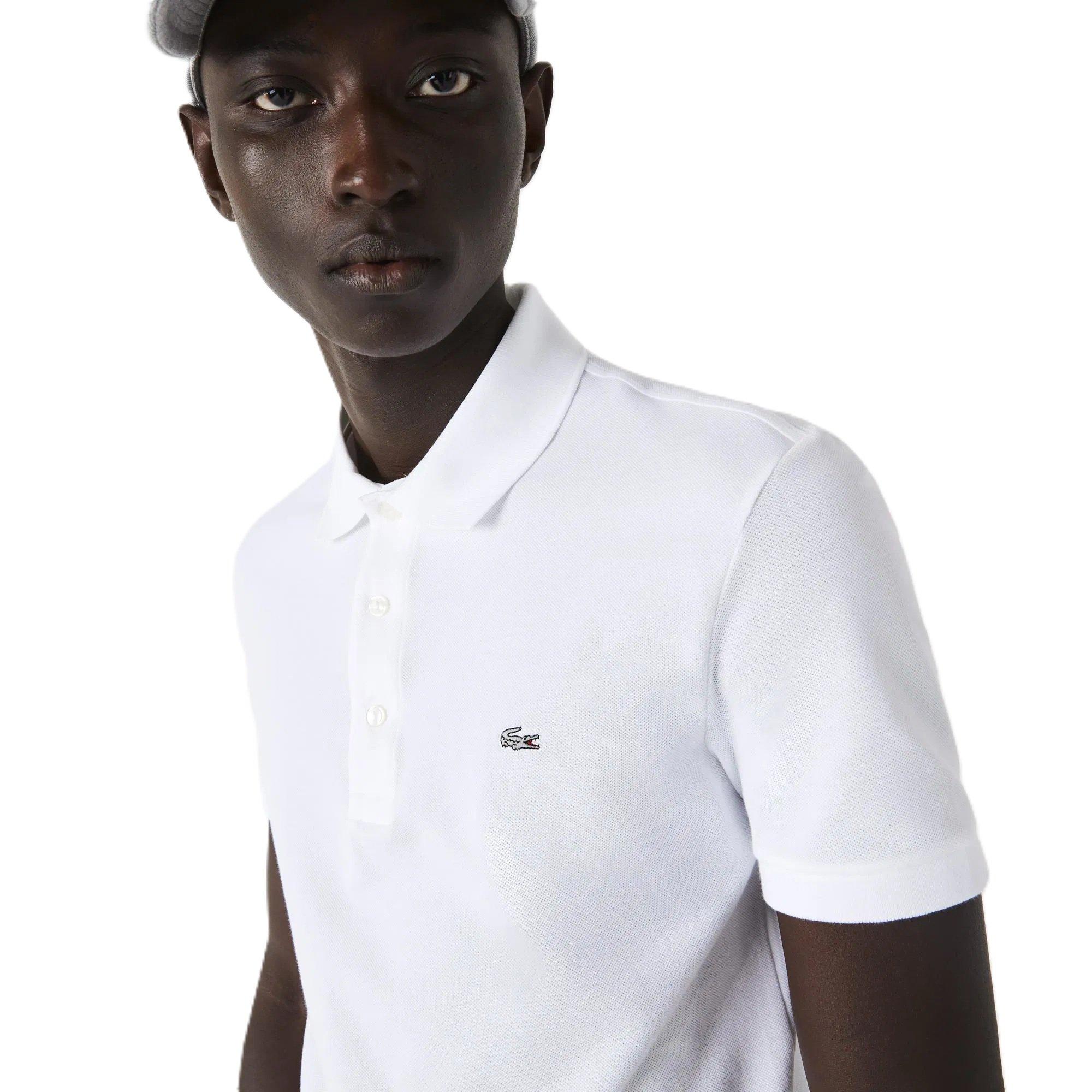 Lacoste Men's Short-Sleeve Polo Shirt - White - XS