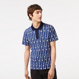 Lacoste Printed Polo Top