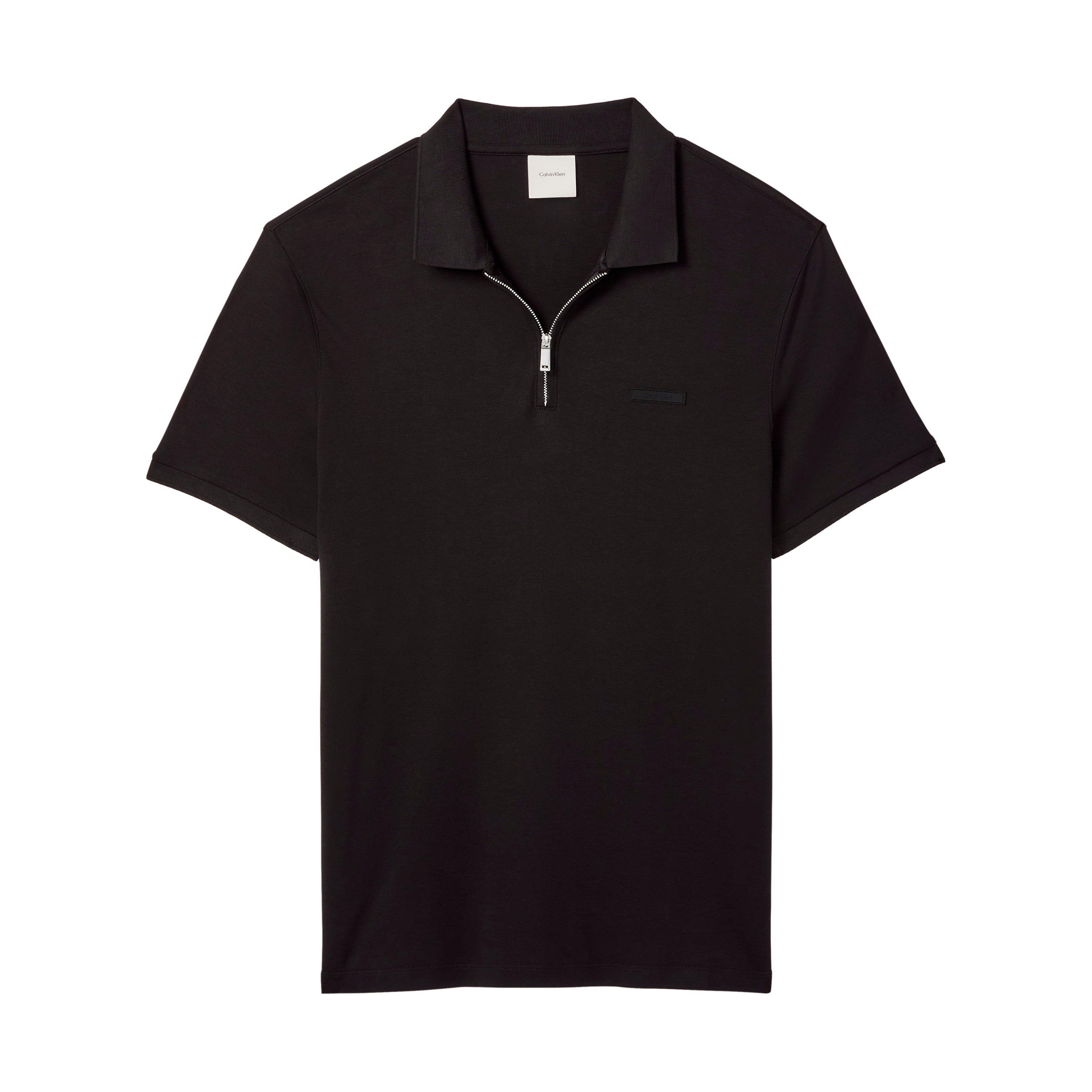 Calvin Klein Men's Short Sleeve Polo Shirt - Black - M