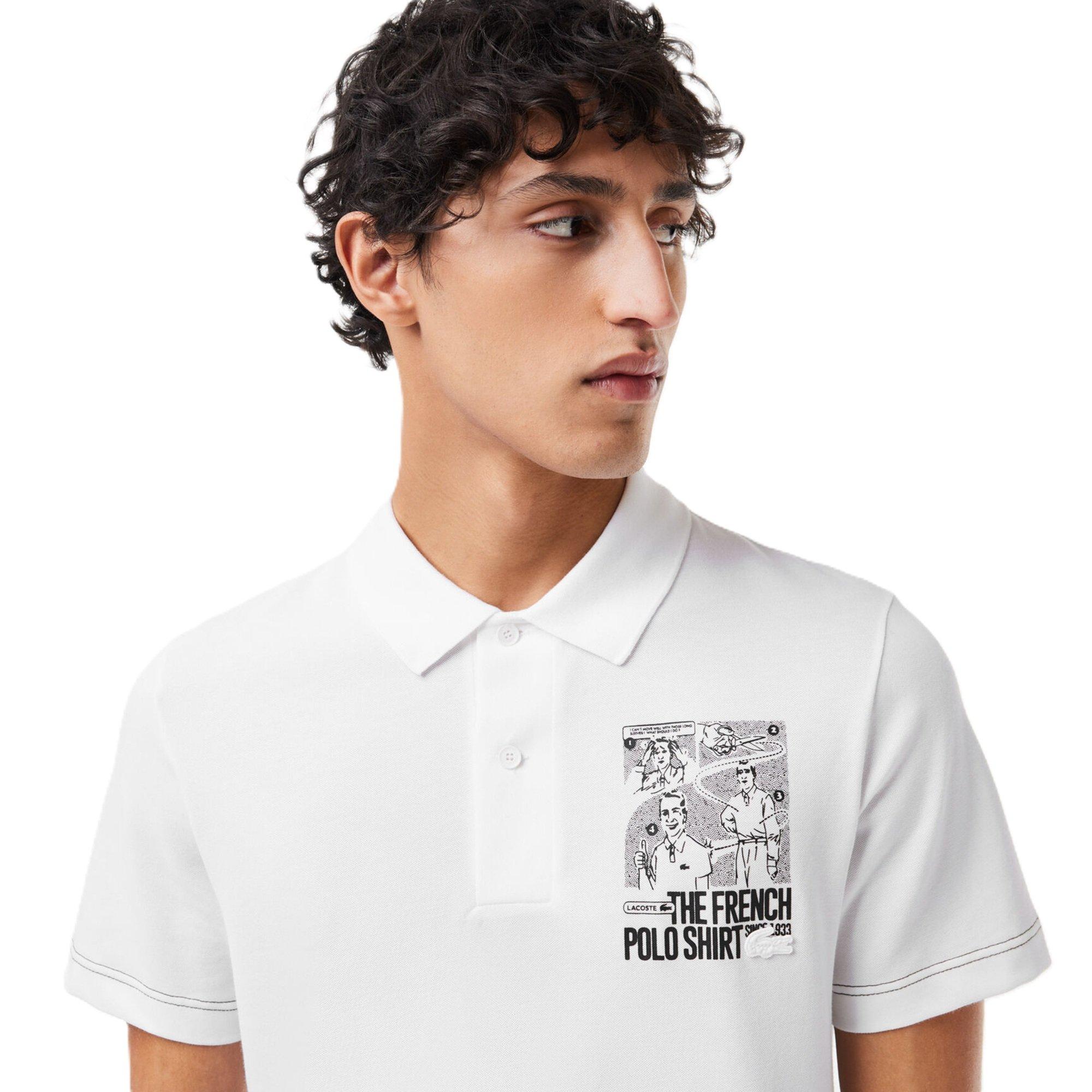 White - Lacoste - Men's Short-Sleeve Polo Shirt - 3