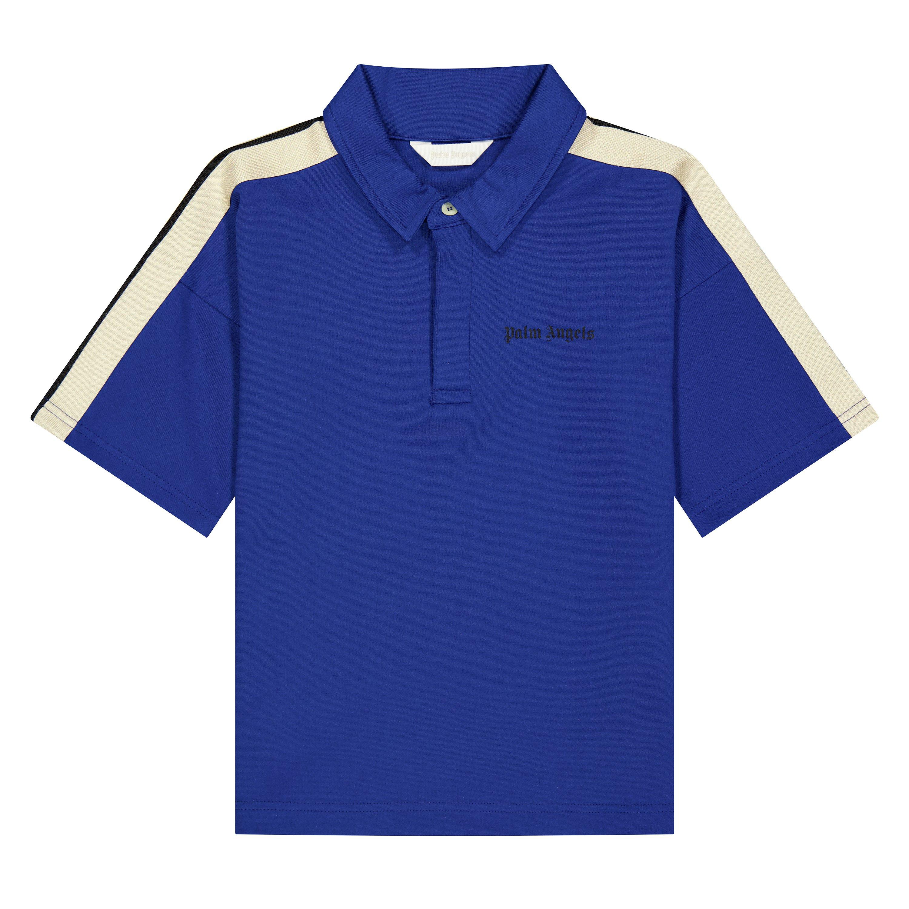 Palm Angels Boys Palm Logo Polo Jn61 - Blue - 12Y