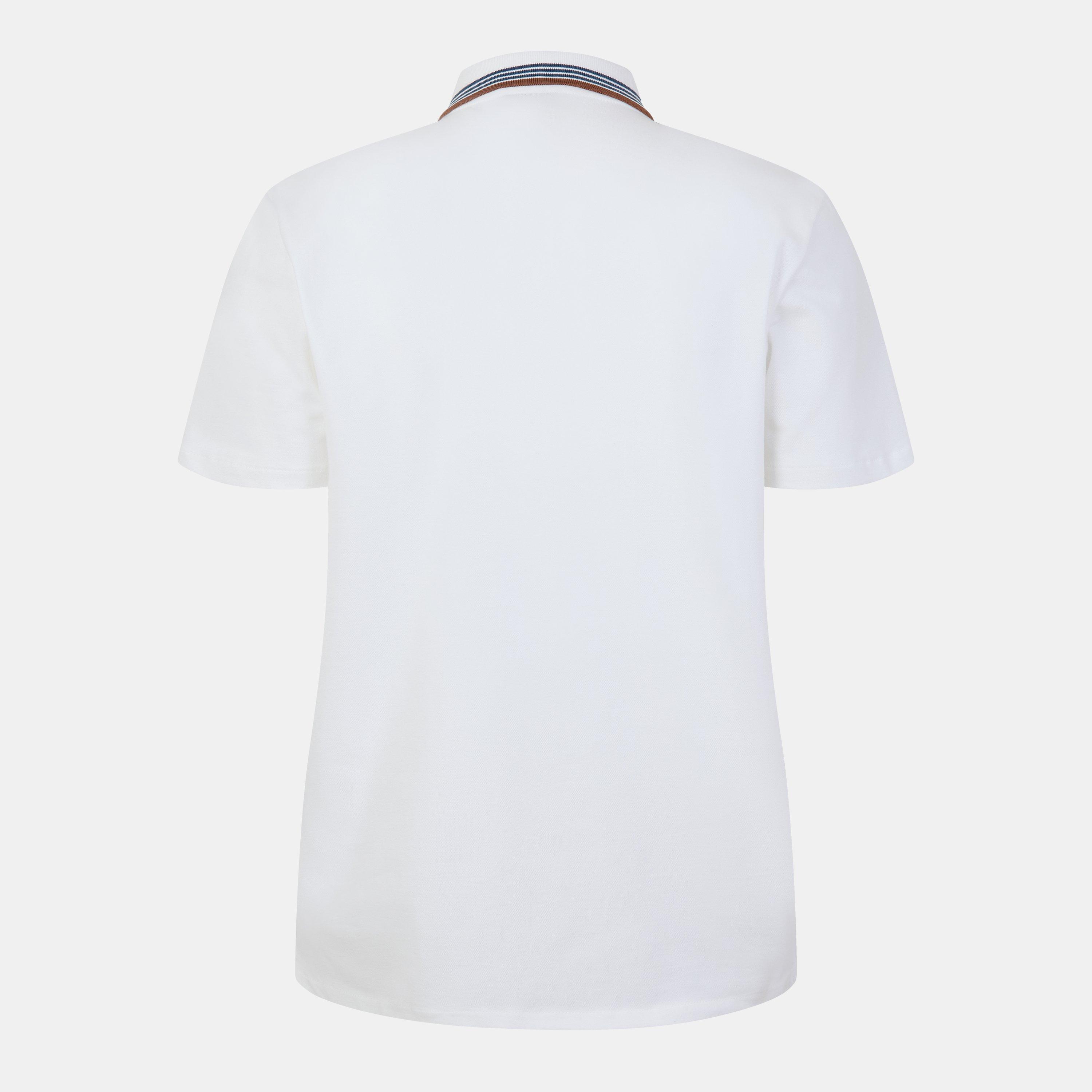 White 02A - PS Paul Smith - Men's Zipped Short-Sleeve Polo Shirt - 2