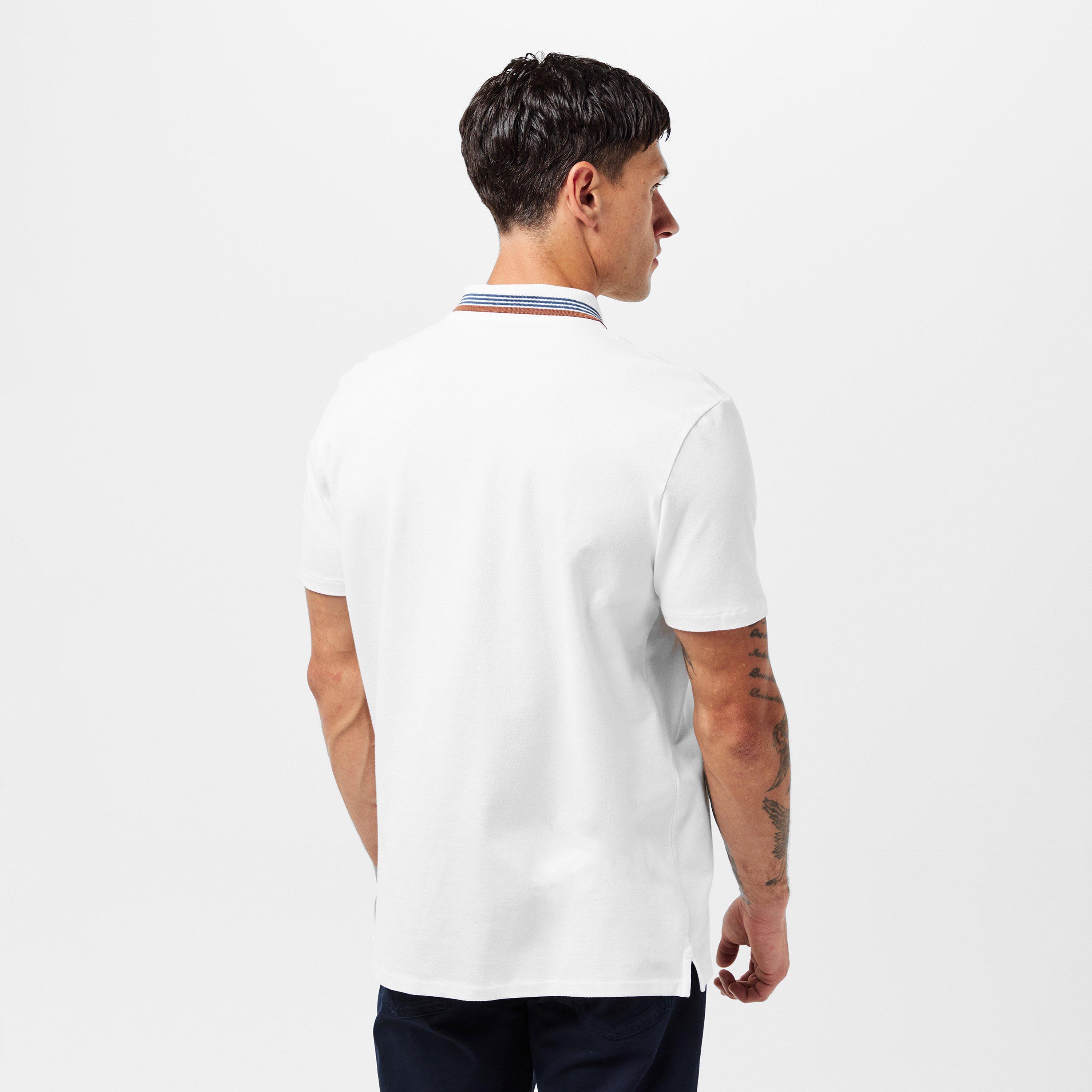 White 02A - PS Paul Smith - Men's Zipped Short-Sleeve Polo Shirt - 4