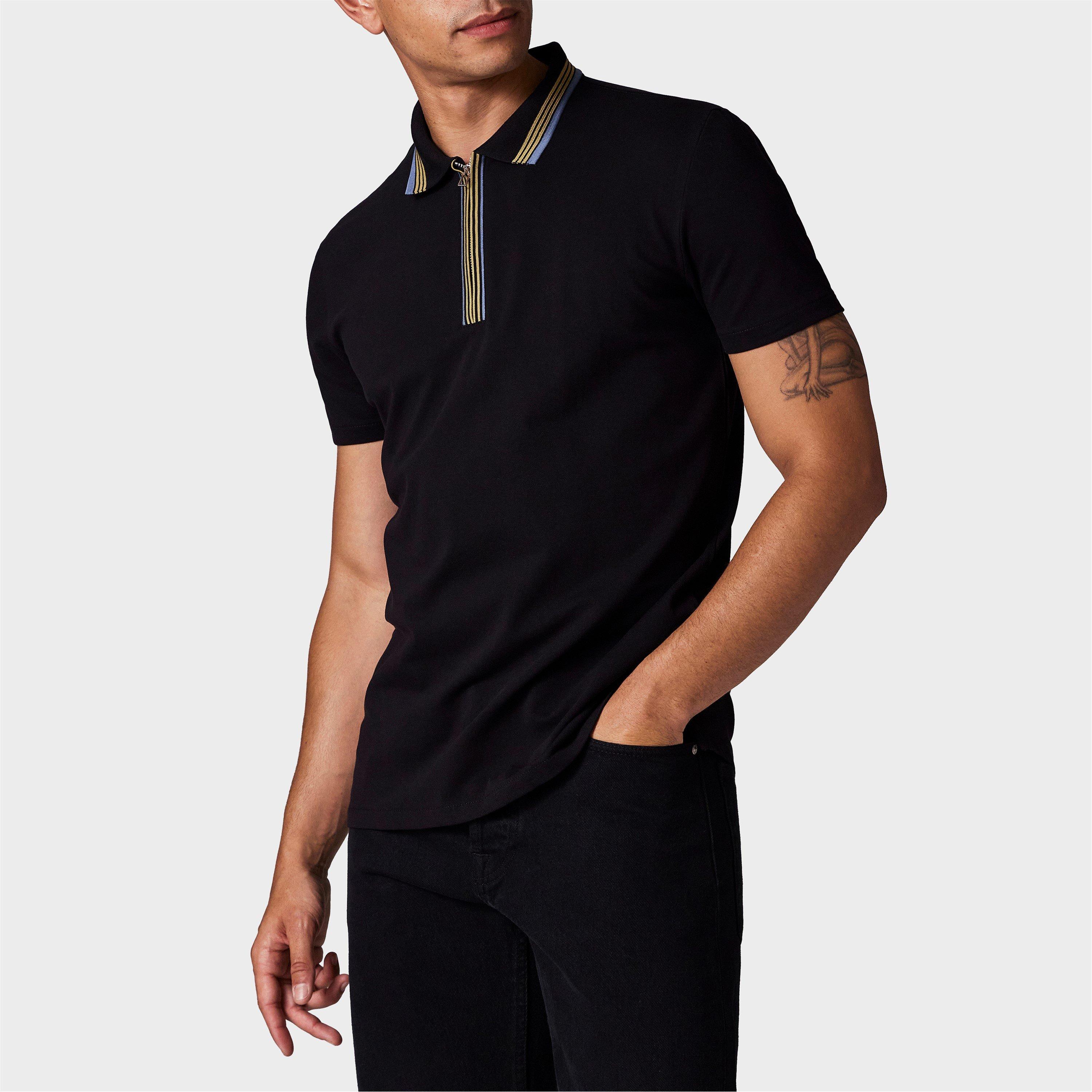 Black 79 - PS Paul Smith - Men's Zipped Short-Sleeve Polo Shirt - 2