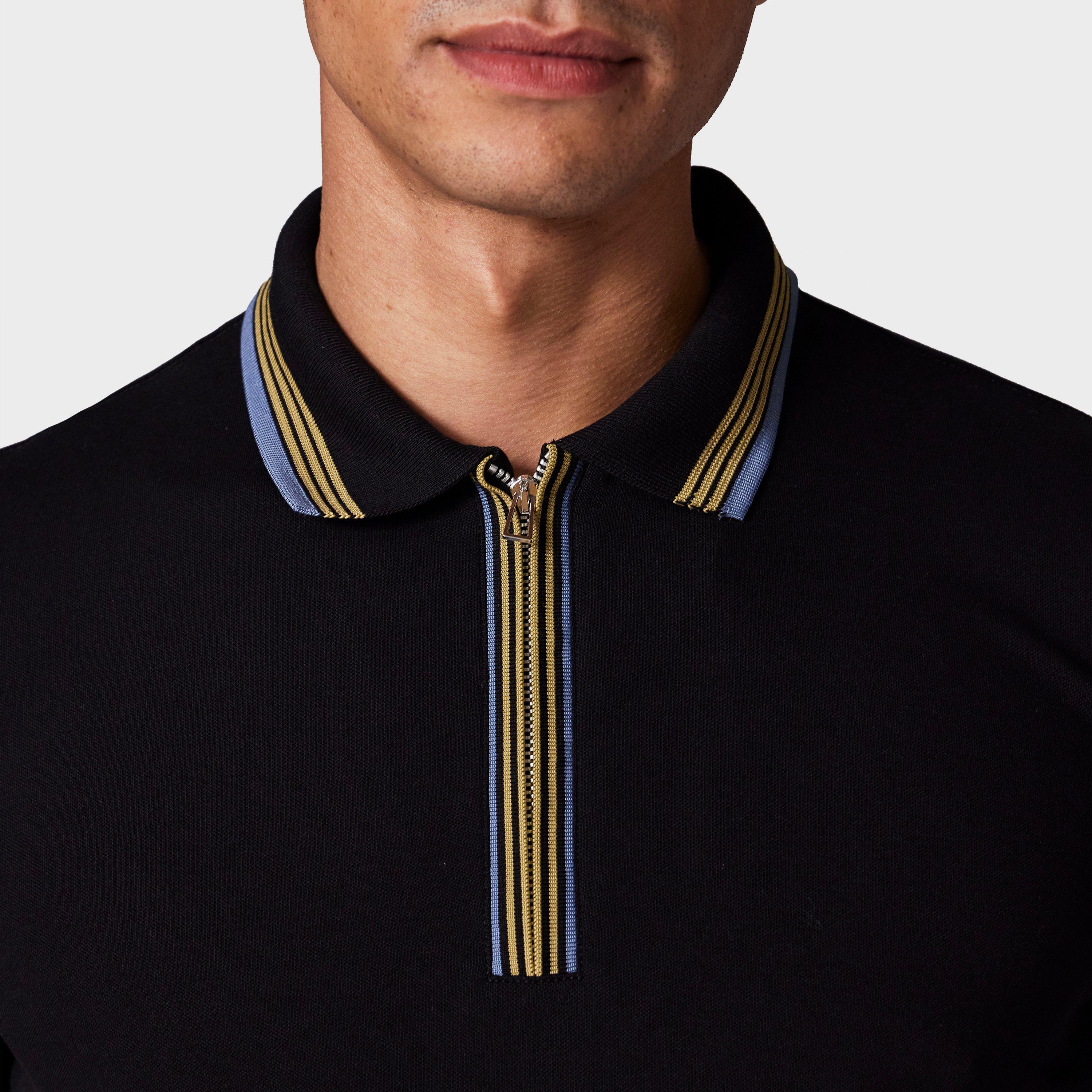 Black 79 - PS Paul Smith - Men's Zipped Short-Sleeve Polo Shirt - 4